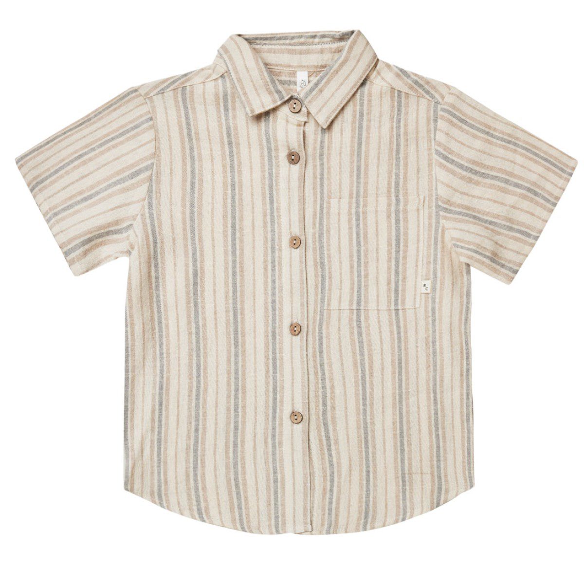 Rustic Stripe Shirt & Ochre Bermuda Short