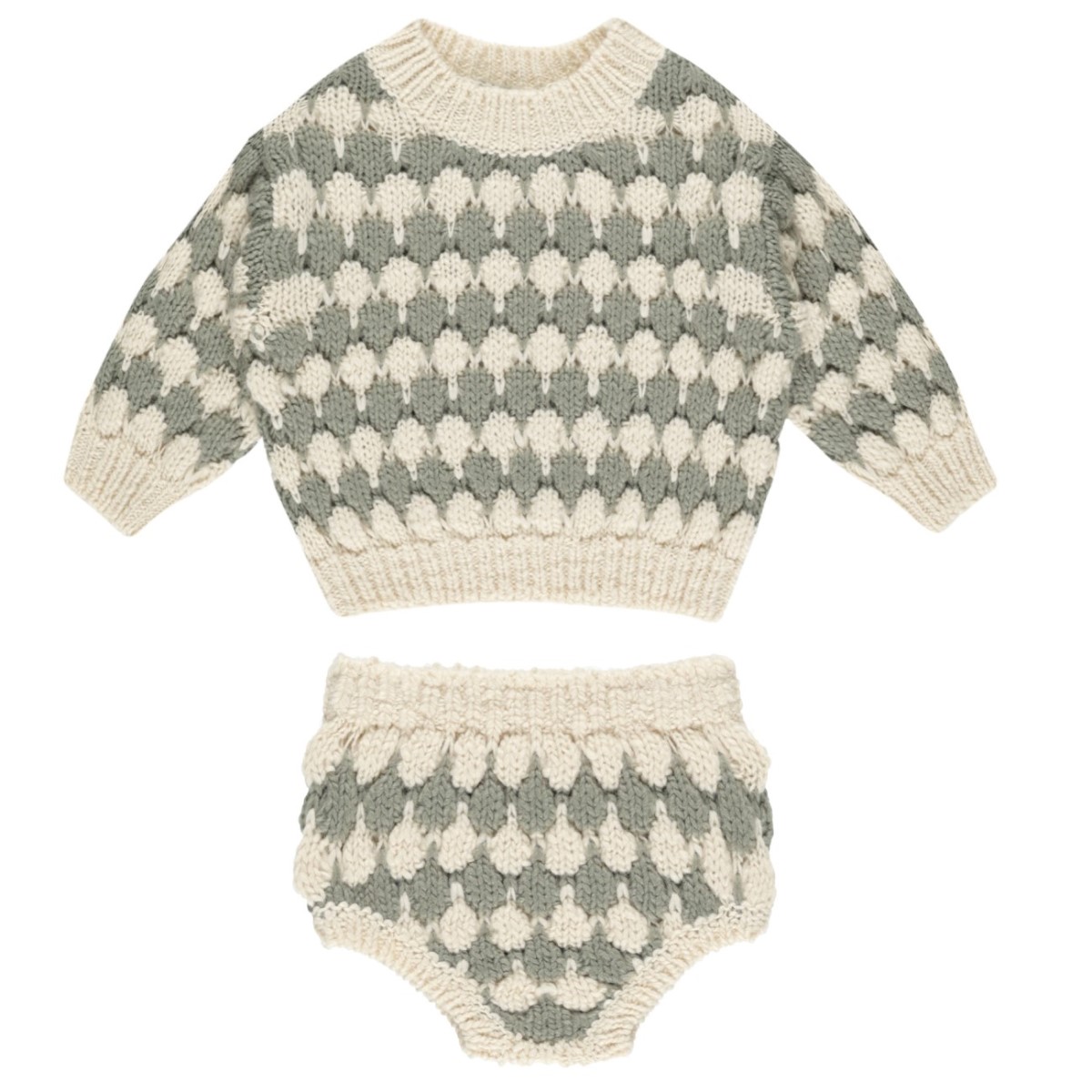 Bubble Knit Sweater & Bloomer | Laurel Stripe
