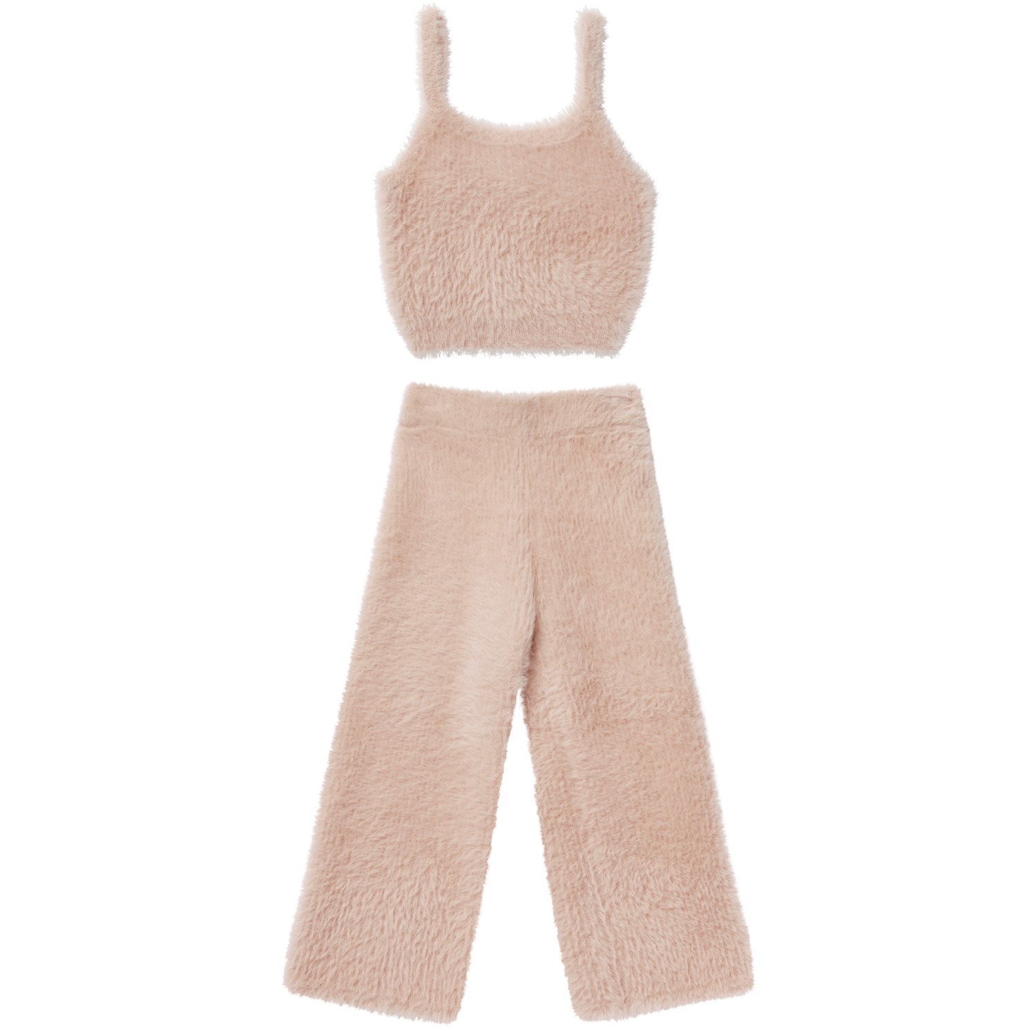 Fuzzy Knit Set | Blush