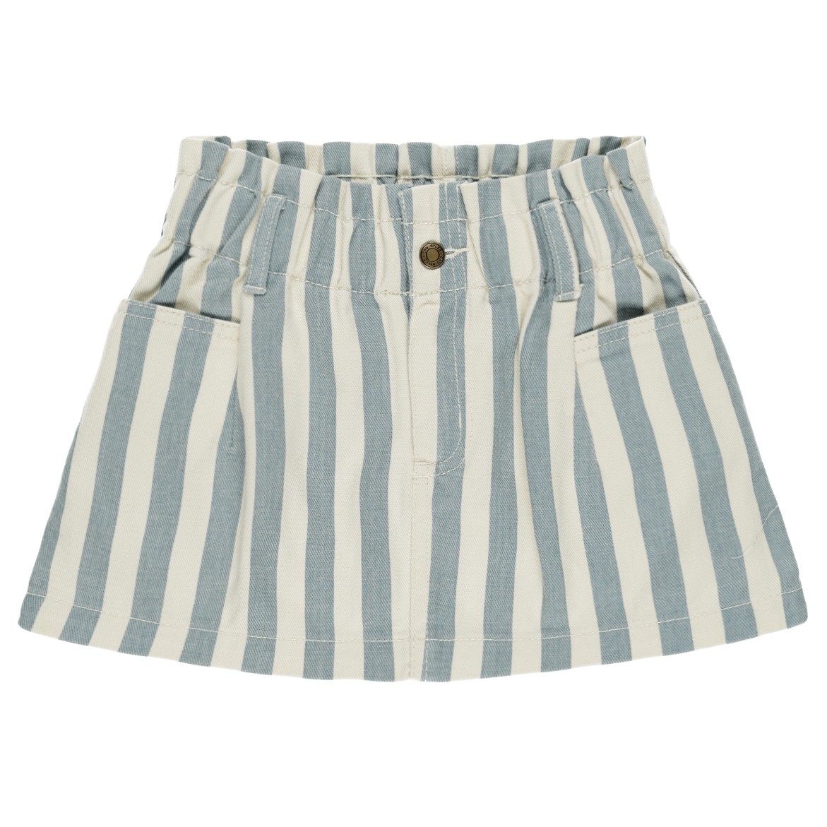 Denim Mini Skirt | Ocean Stripe