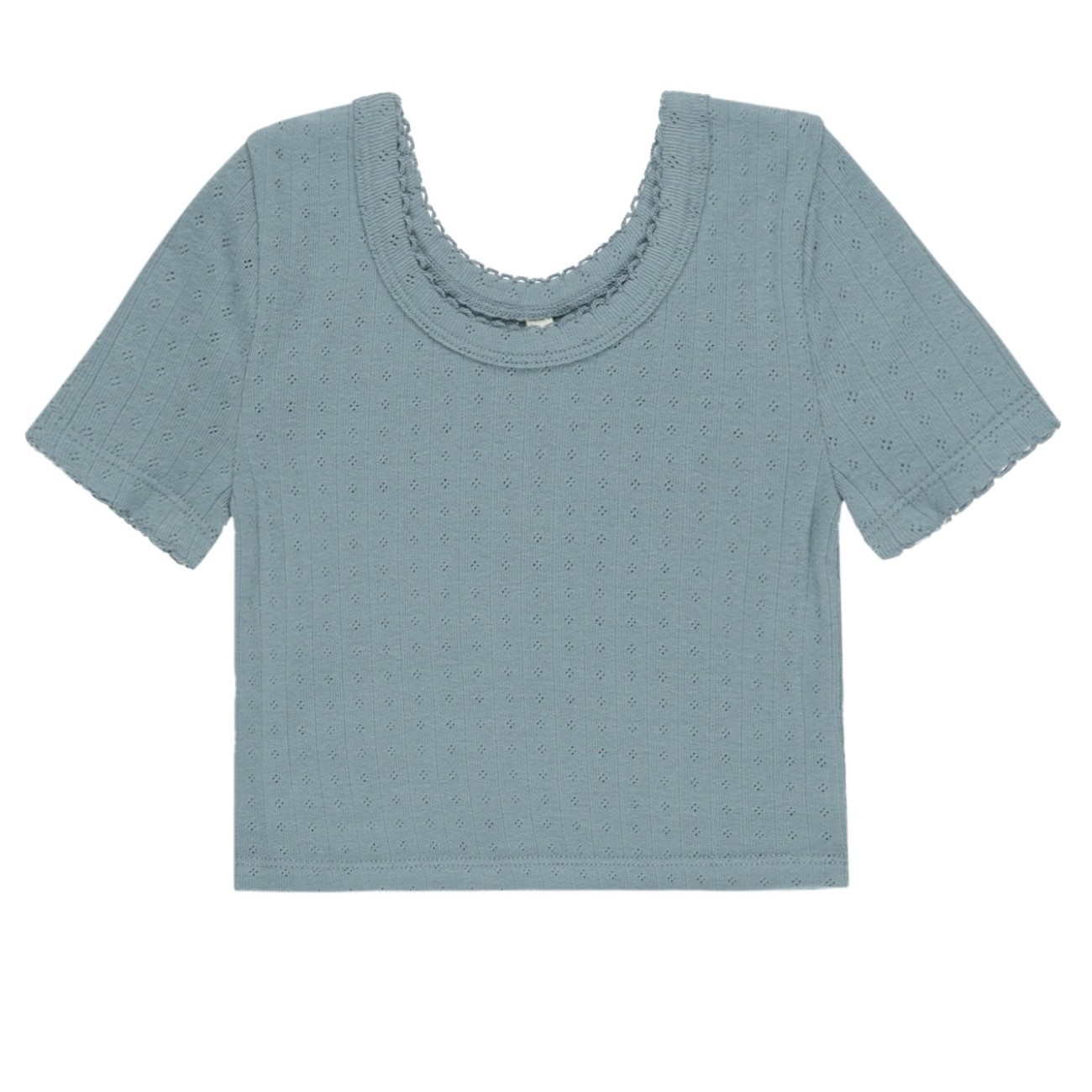 Pointelle Tee | Ocean