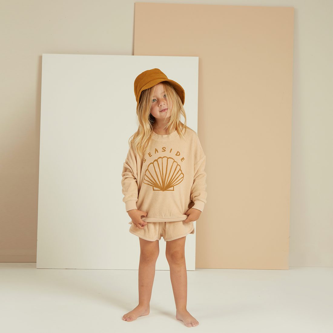 Terry Crewneck & Track Shorts | Seaside