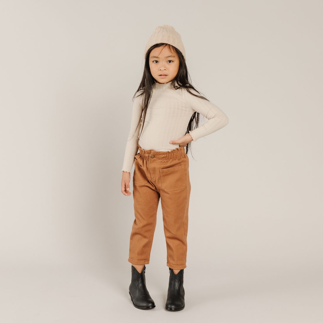 Paperbag Pant | Beige