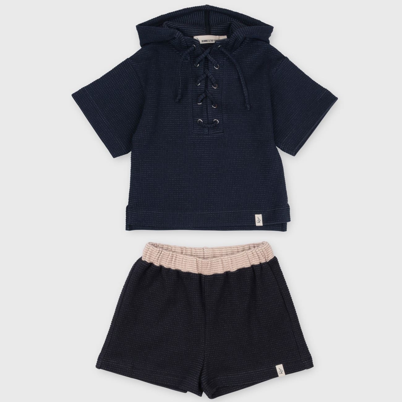 Richie Hoodie Vest & Armand Shorts  | Ink