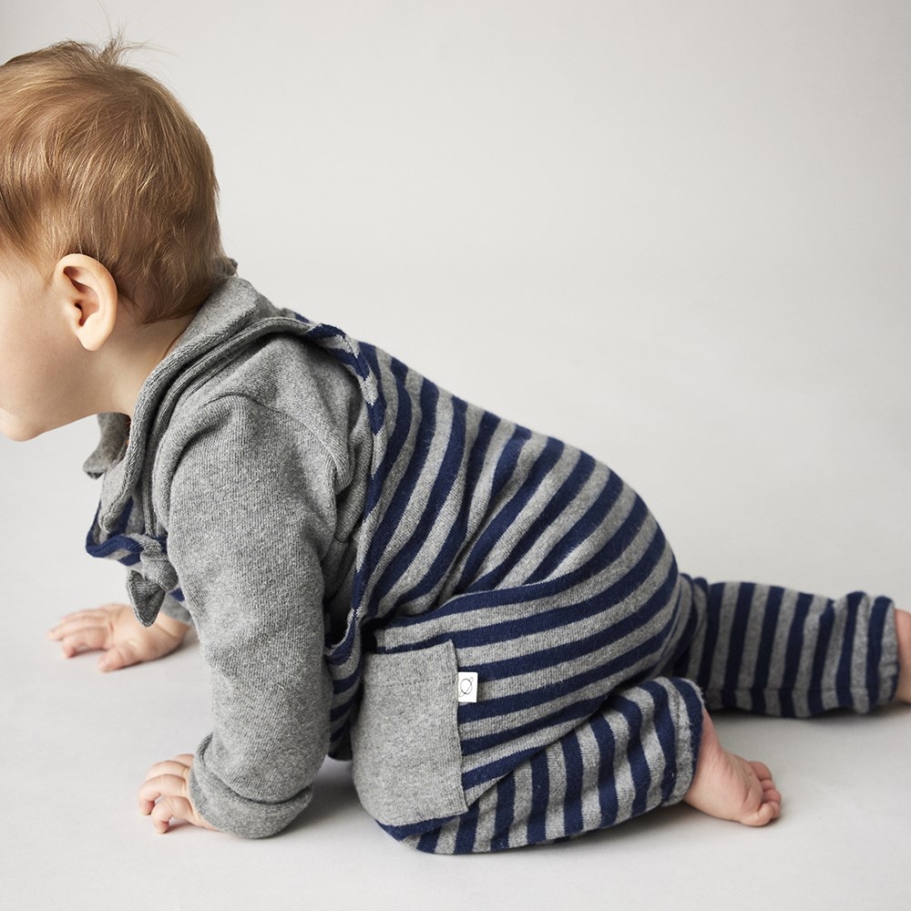 Ter Bodysuit & Ronie Overalls | Grey/Navy