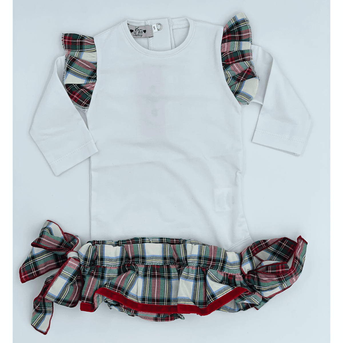 Red Ivory Bloomers & White Top