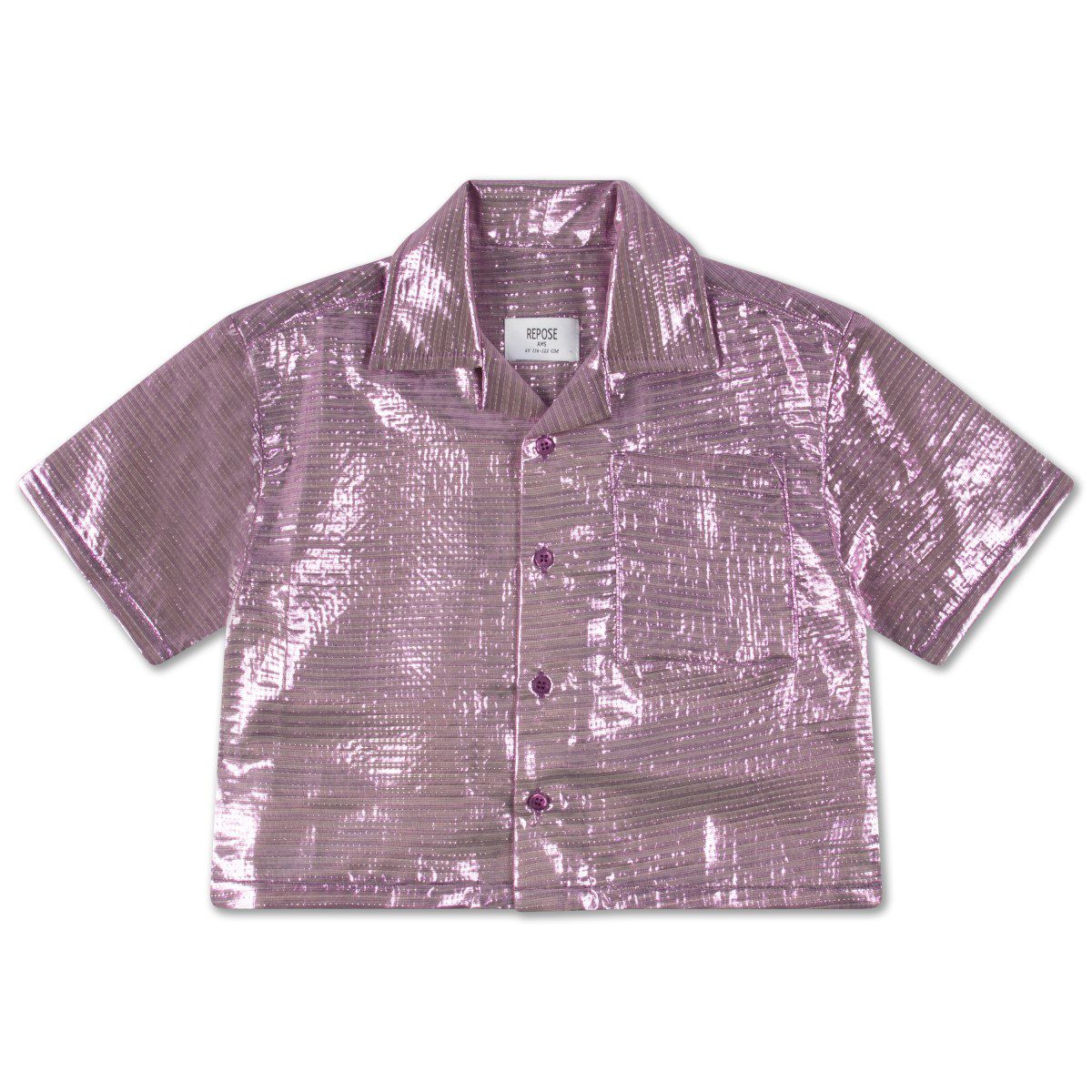 Cropped Boxy Shirt | Sparkling Violet