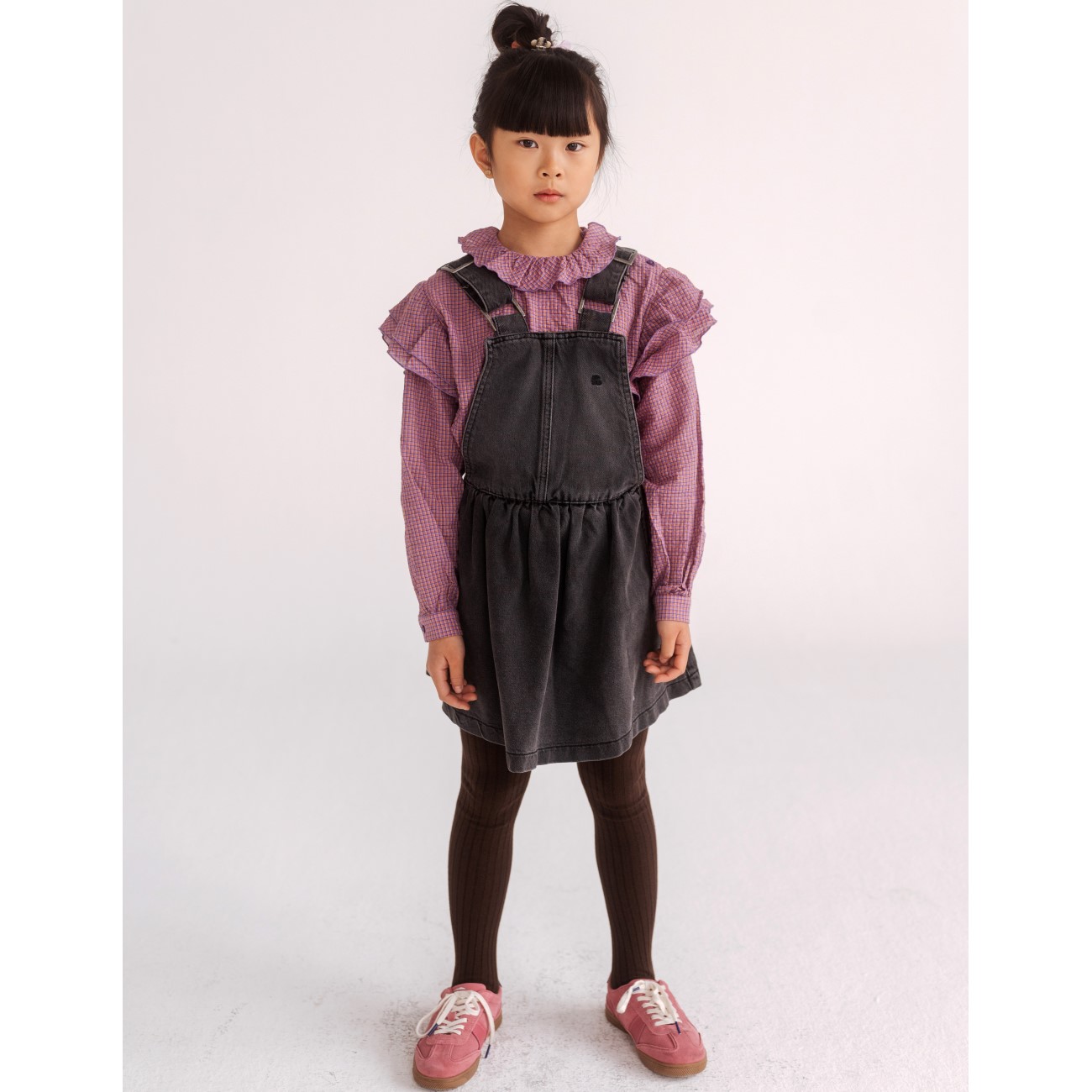 Ava Blouse | Multi Mauve Check