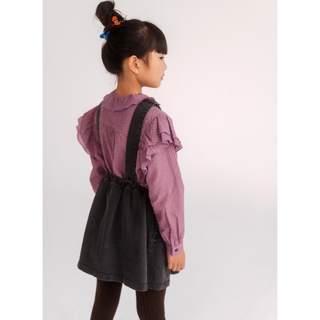 Ava Blouse | Multi Mauve Check