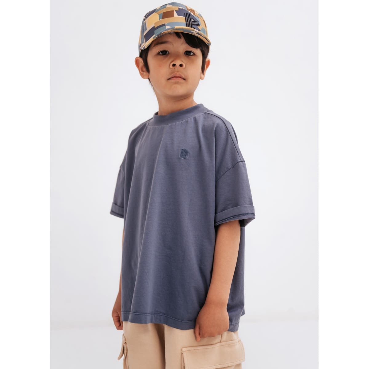 Oversized Boxy Tee | Nightshade Blue