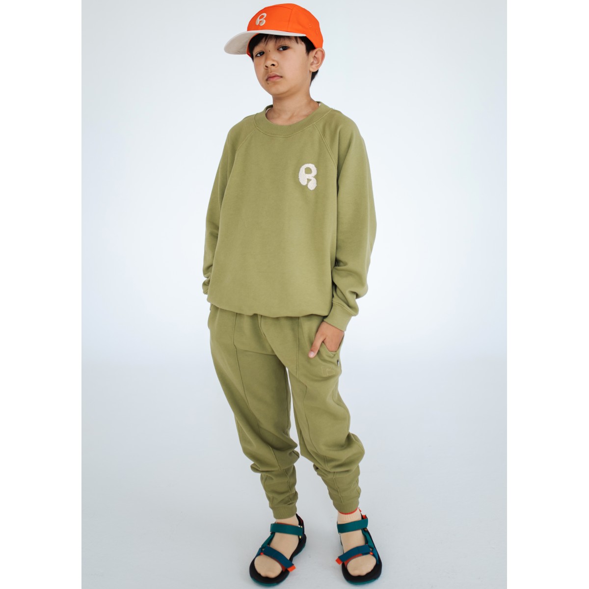 Raglan Sweater & Jogger | Green Moss