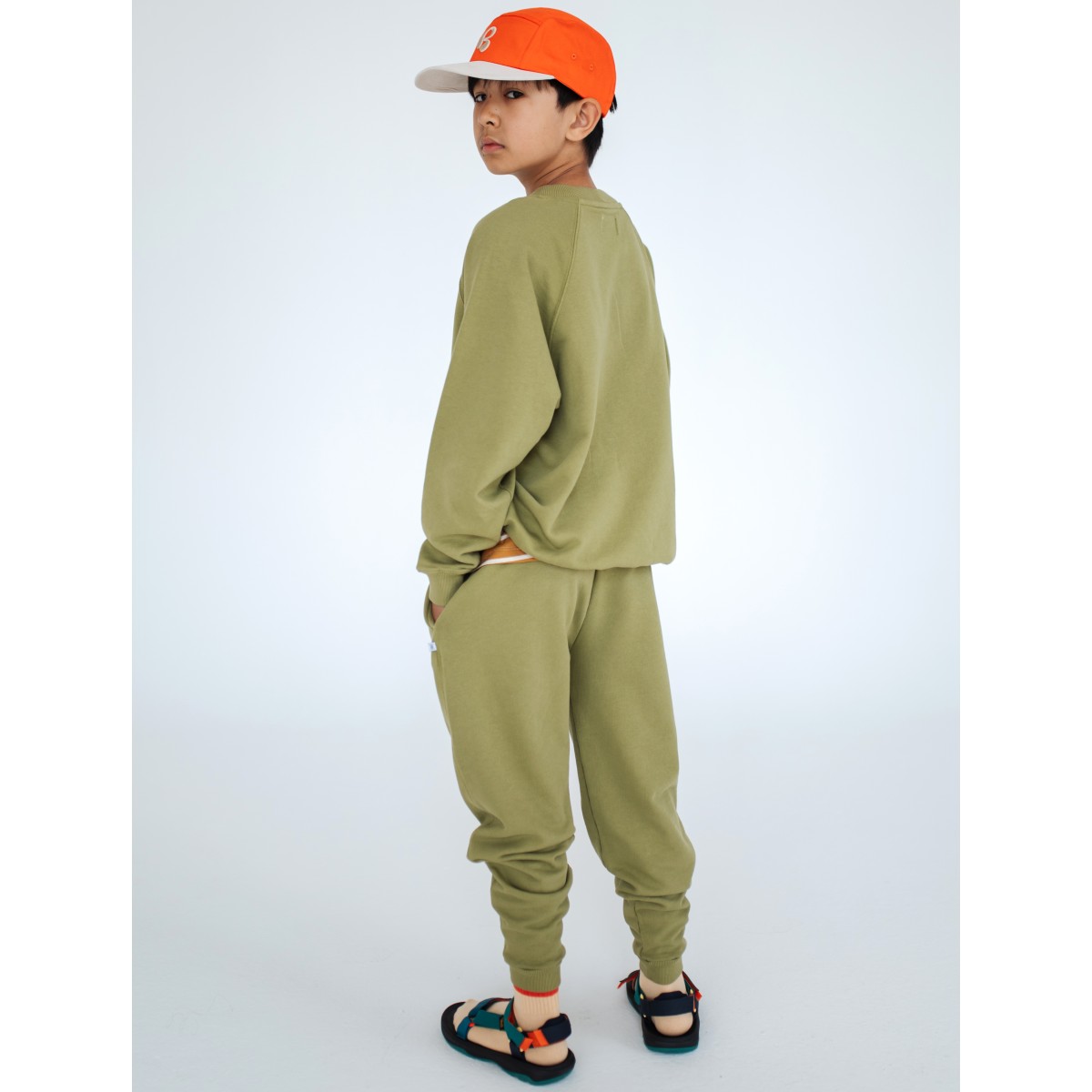 Raglan Sweater & Jogger | Green Moss