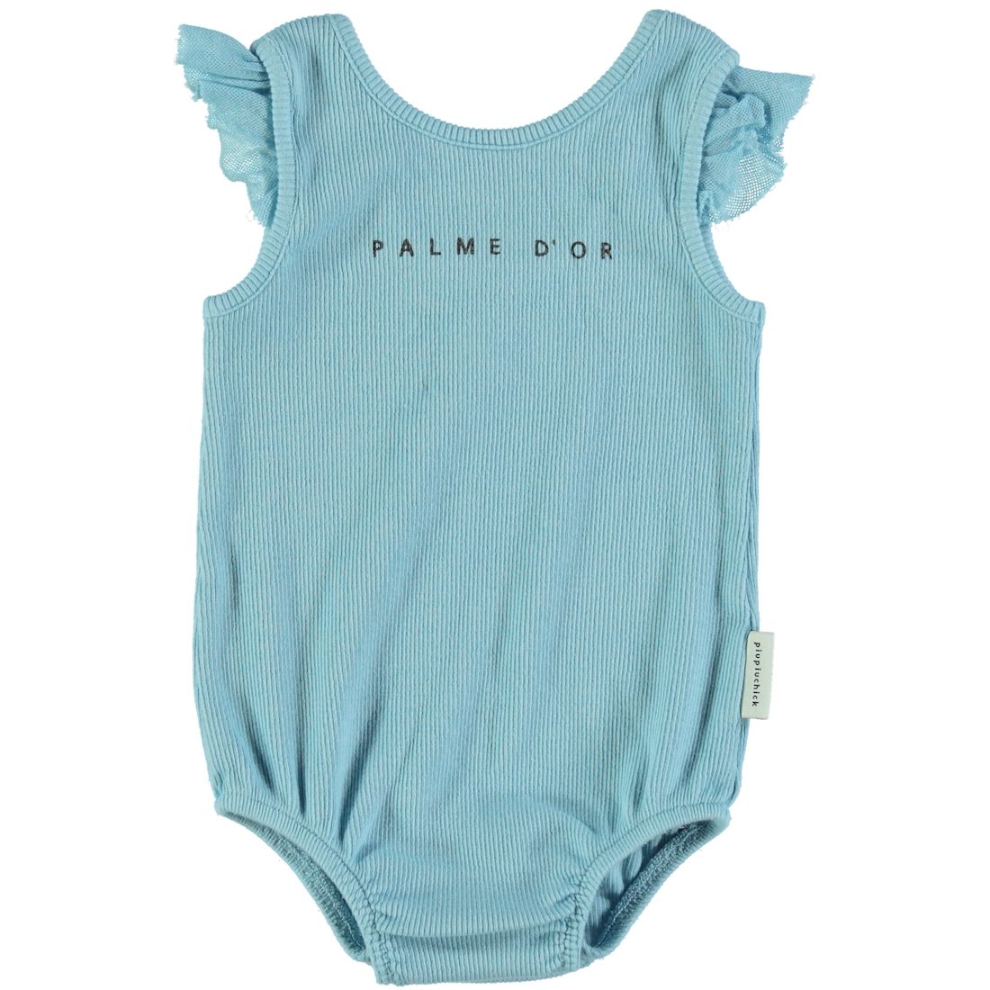 Ribbed Body Blue W/ Palme D'Or Print