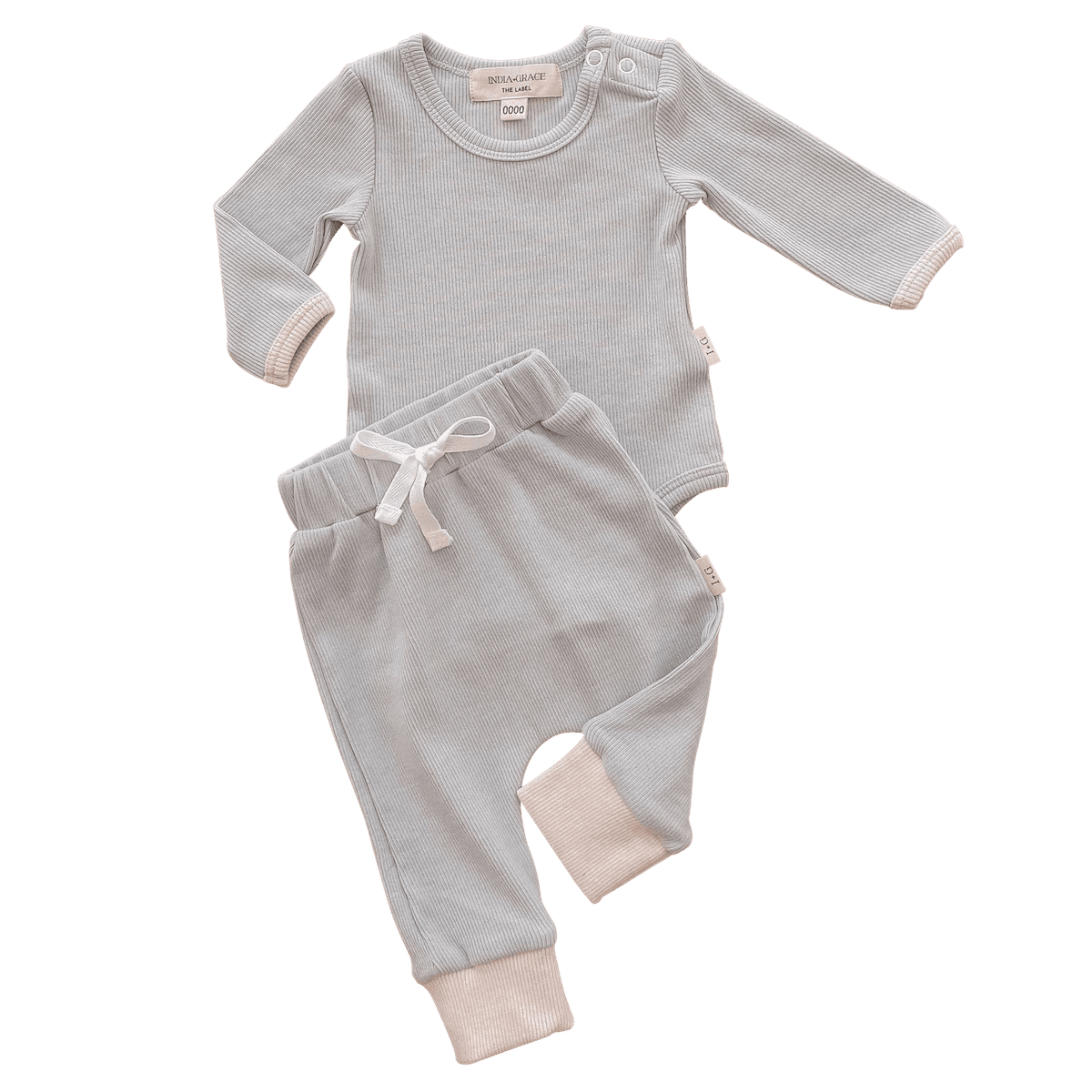 Ribbed Onesie & Relaxed Fit Leggings | Dusty Sage