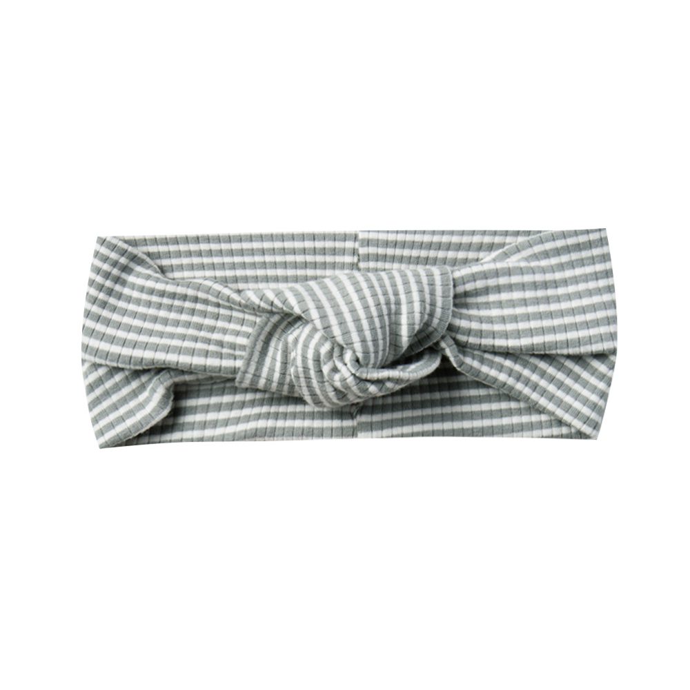 Ribbed Turban | Eucalyptus Stripe