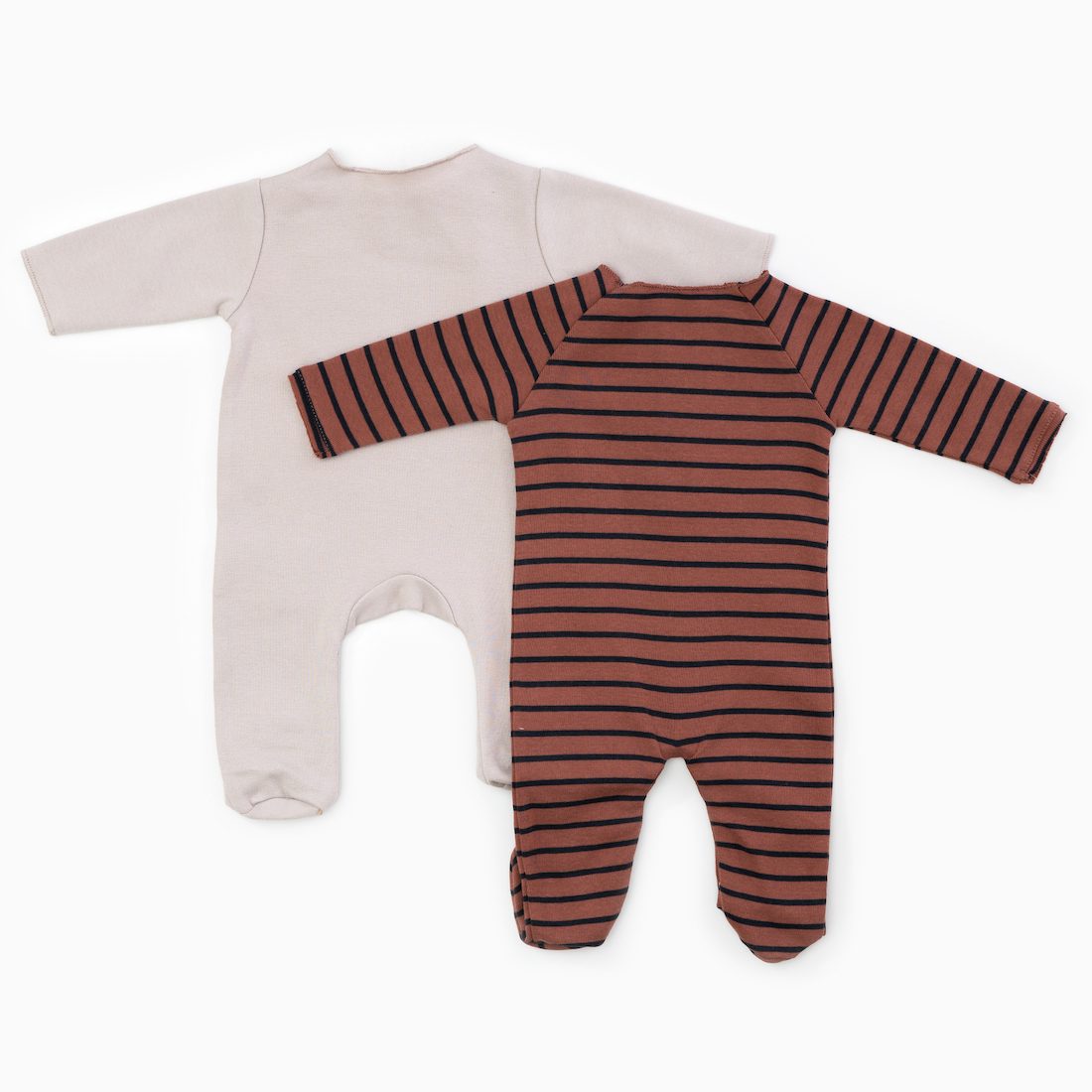 Ricardo Striped Rib Baby Grow Set