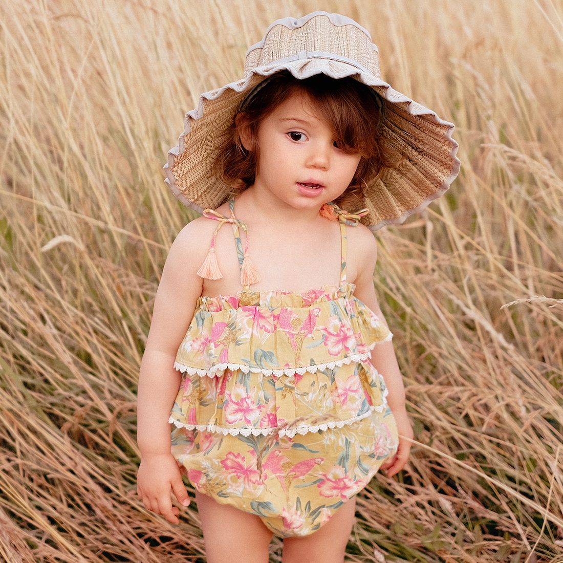 Rompers Kumal Soft Honey Parrots