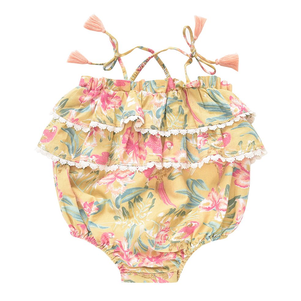 Rompers Kumal Soft Honey Parrots