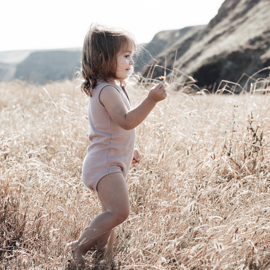 Rose Dust Singlet Onesie & Button Shorts