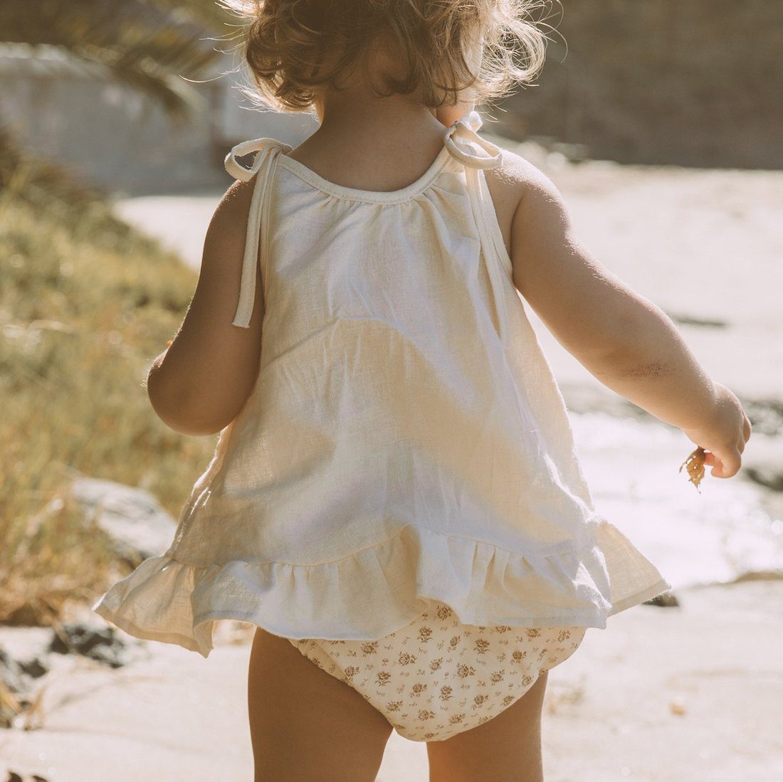 Ruffle Woven Top & Woven Bloomer