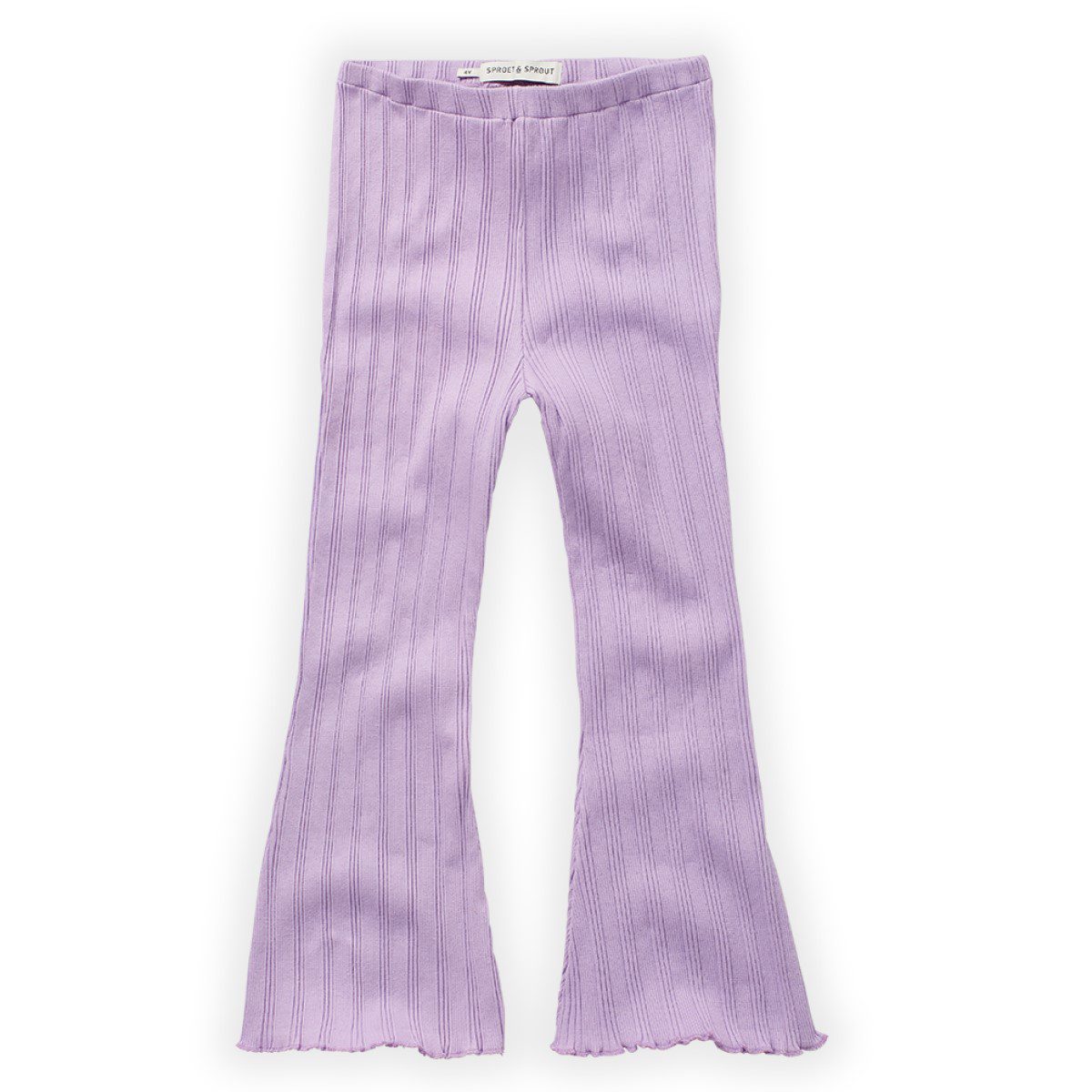 Rib Flare Pants | Lilac Breeze
