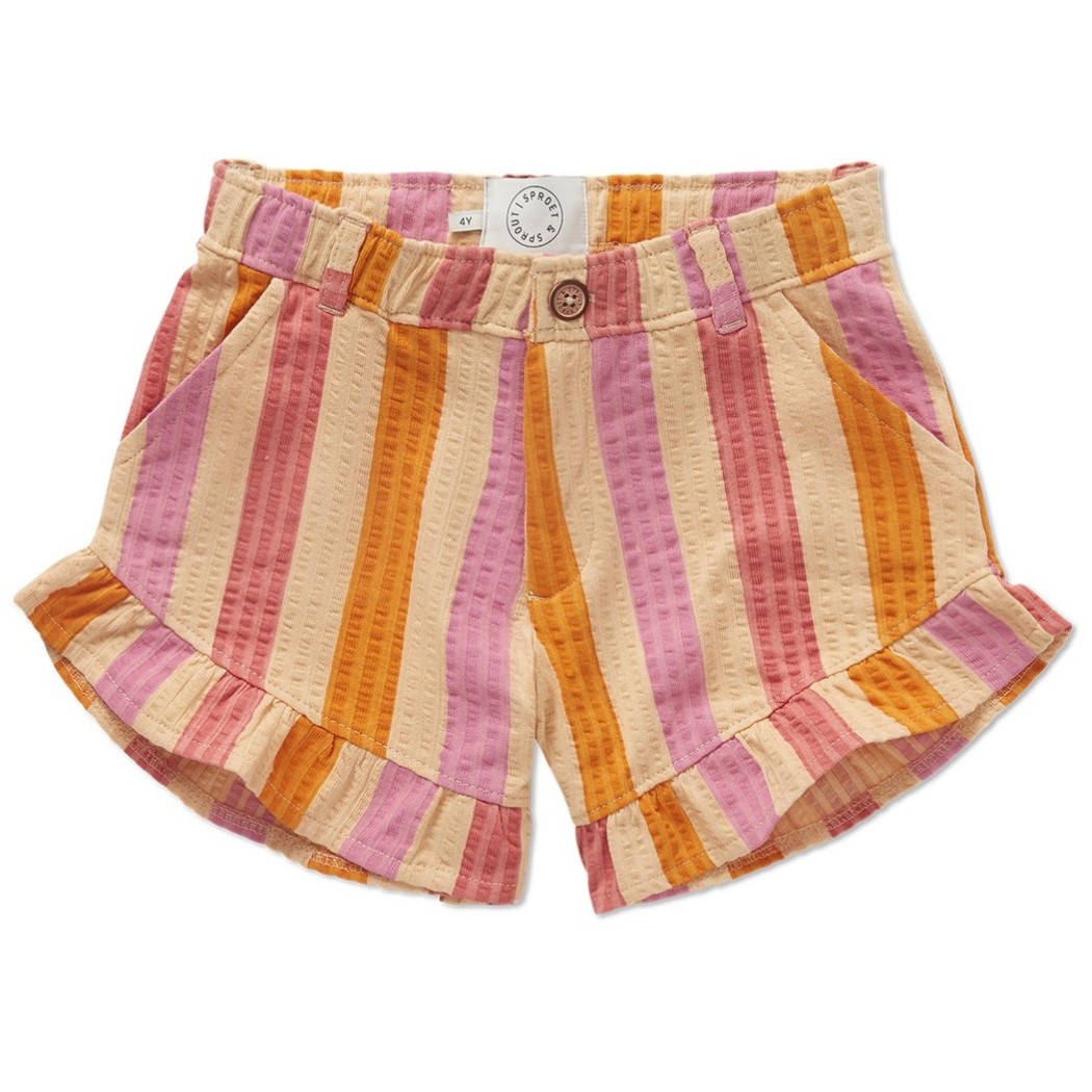 Ruffle Shorts Stripes