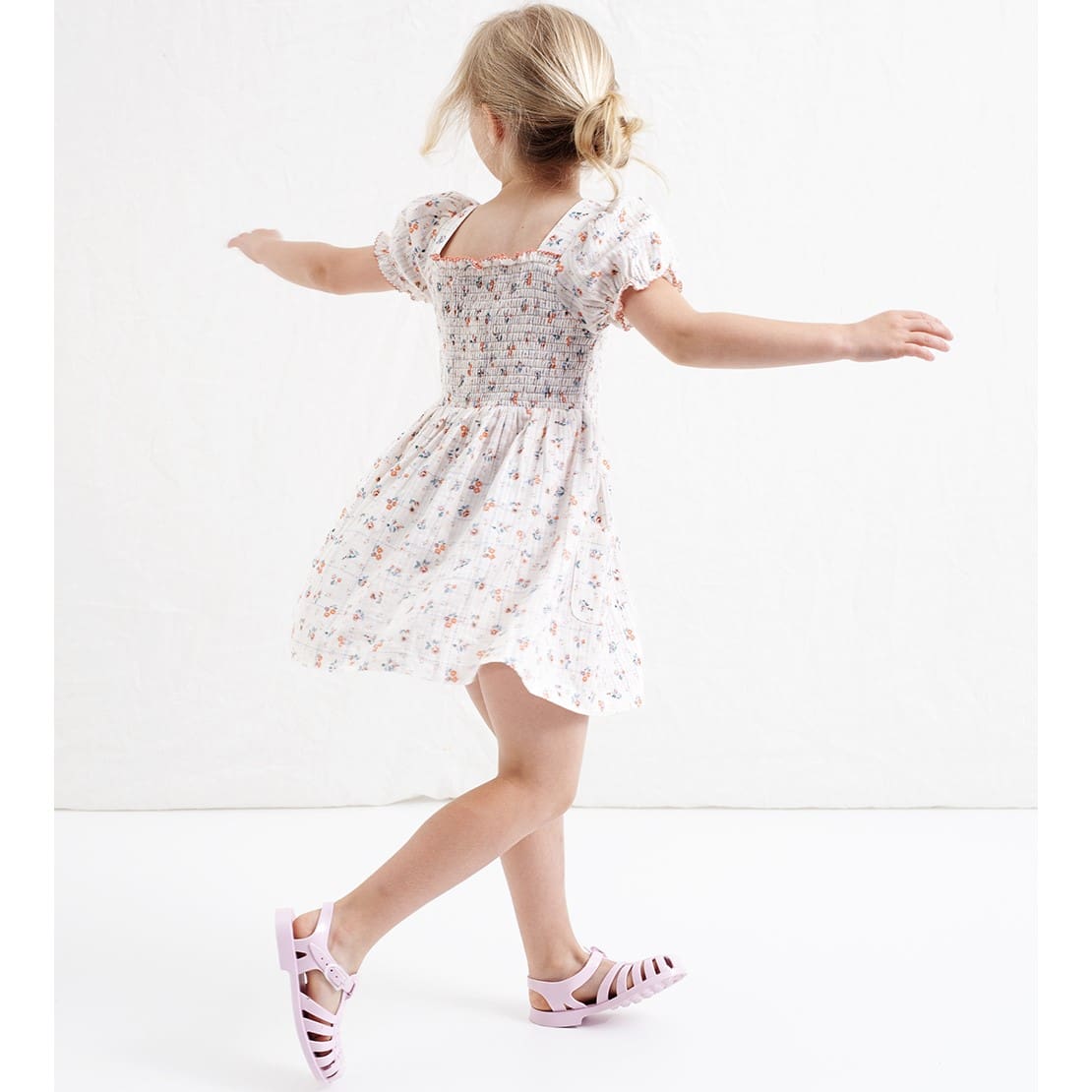 Floral Checked Dress