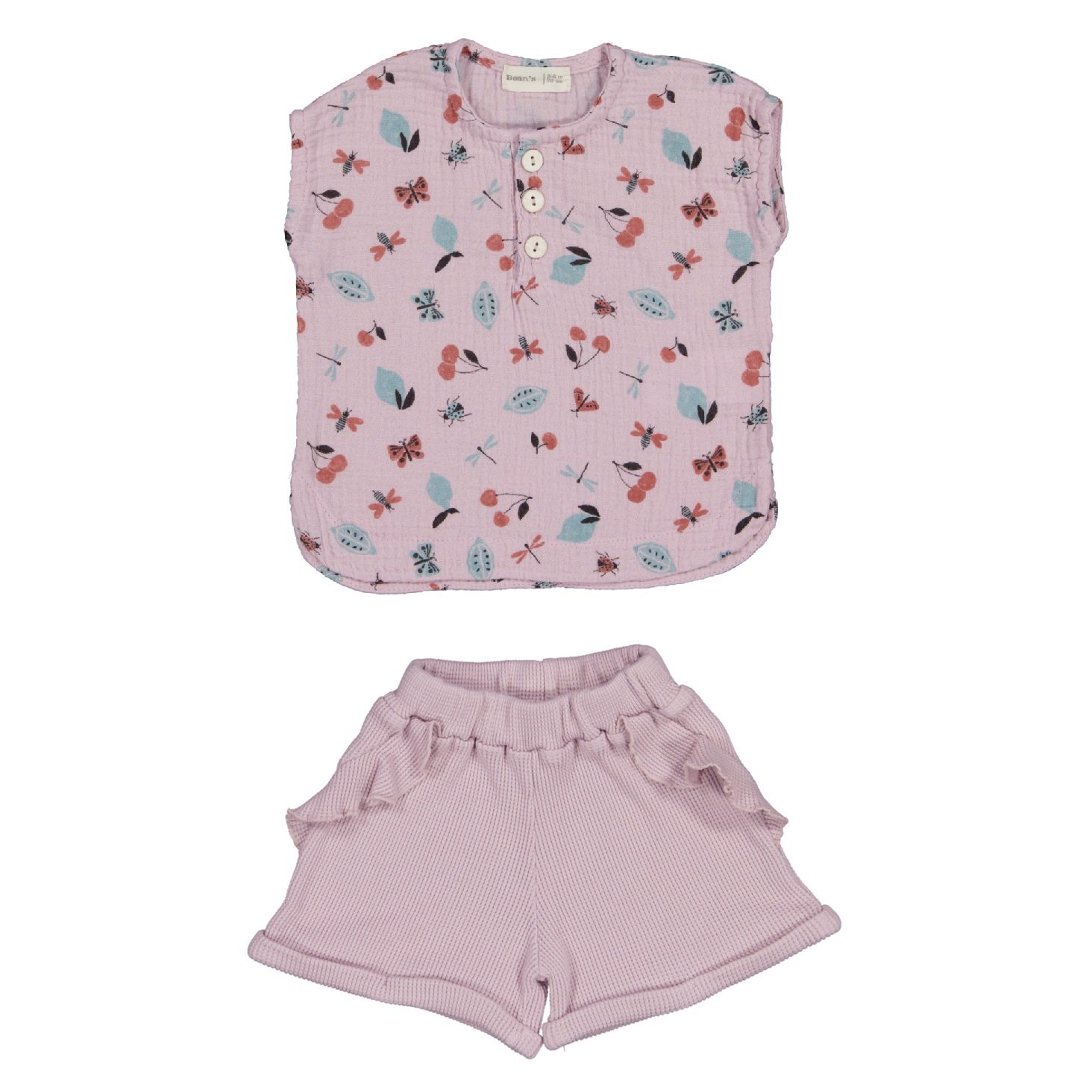 Printed T-Shirts & Frilly Shorts