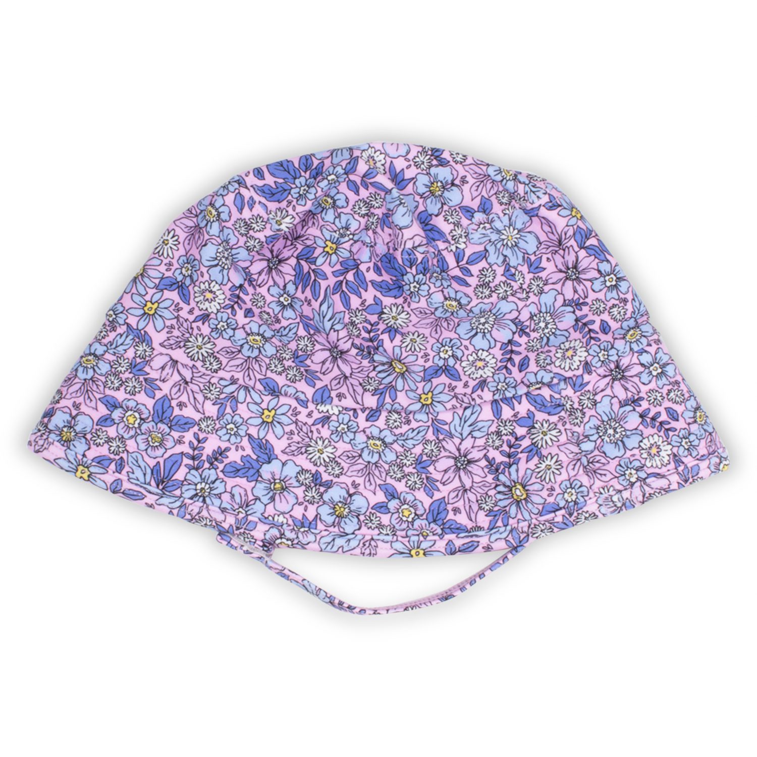 Sun Bucket Hat Purple Ditsy