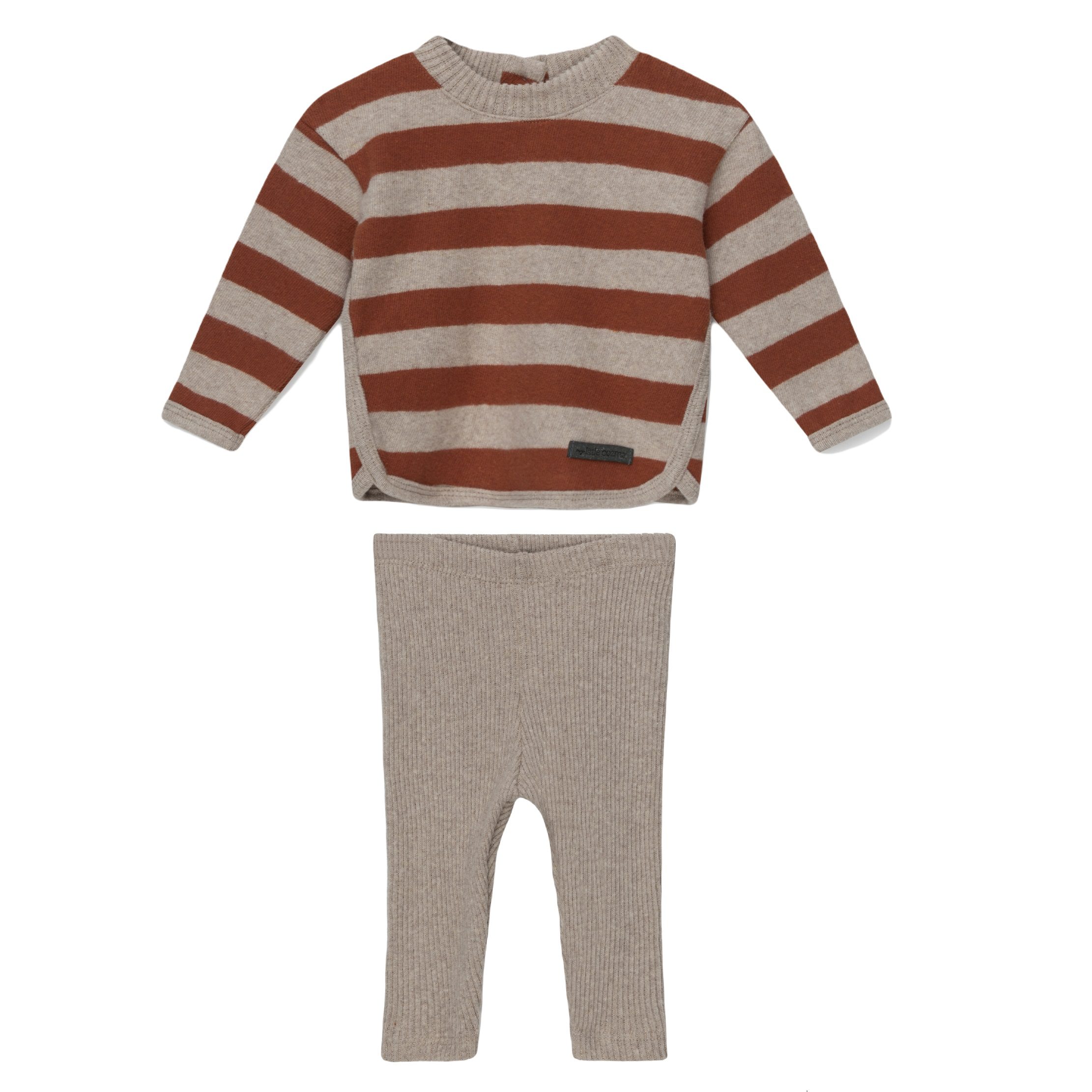 Stripe Knit Sweater & Knit Leggings