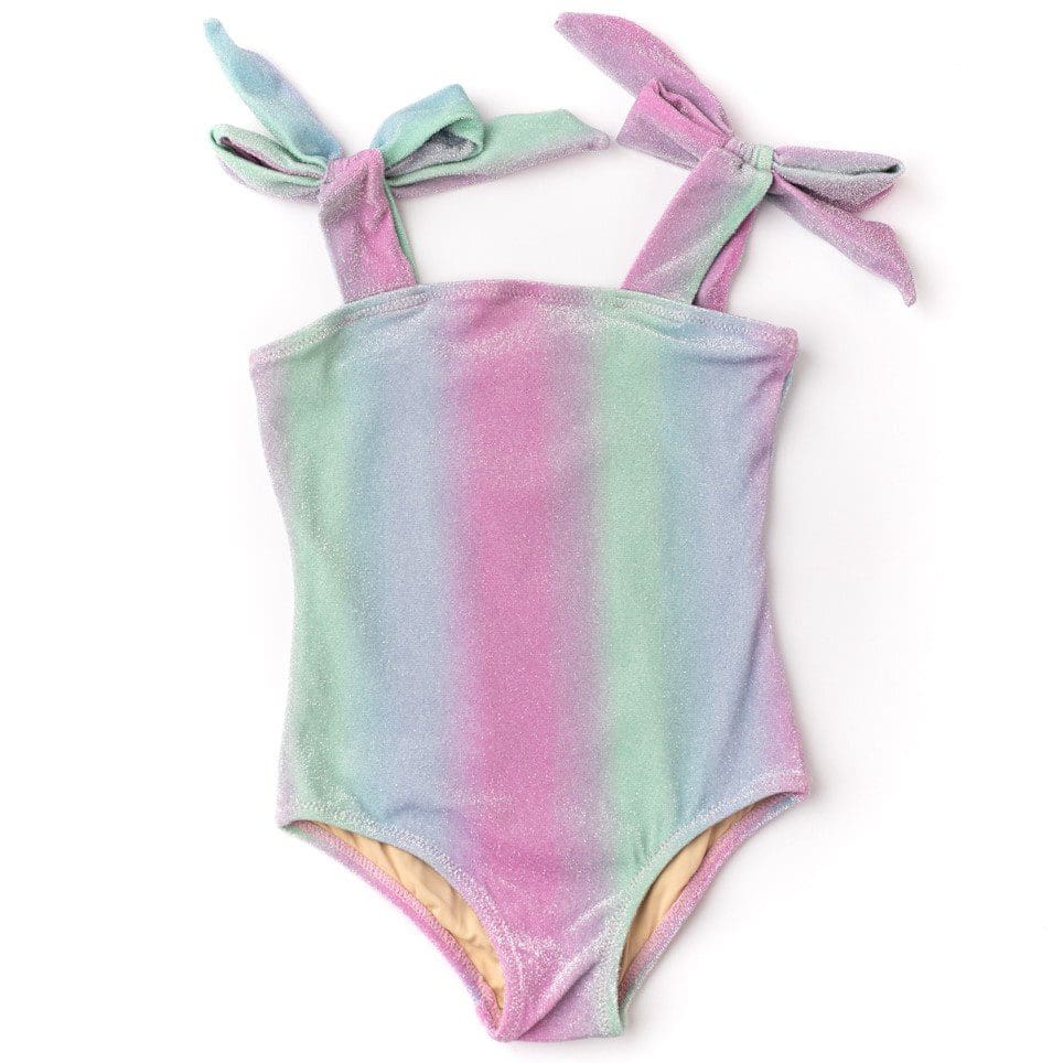 Shimmer Bunny Tie 1 Shoulder | Ocean Ombre