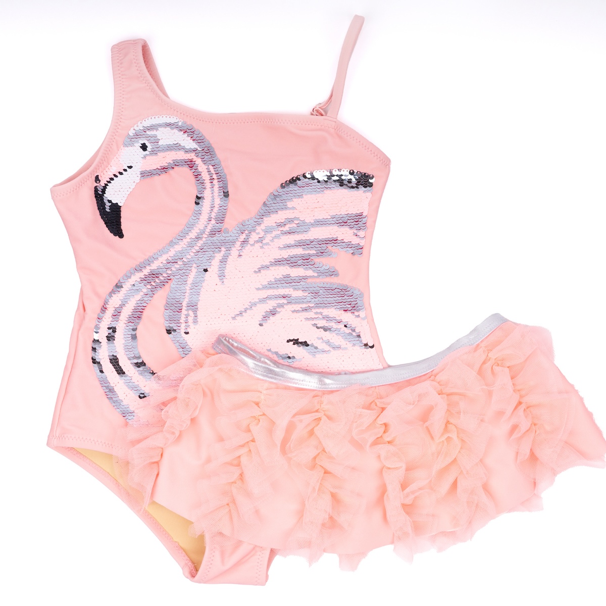 One Piece & Skirt | Sequin Flamingo