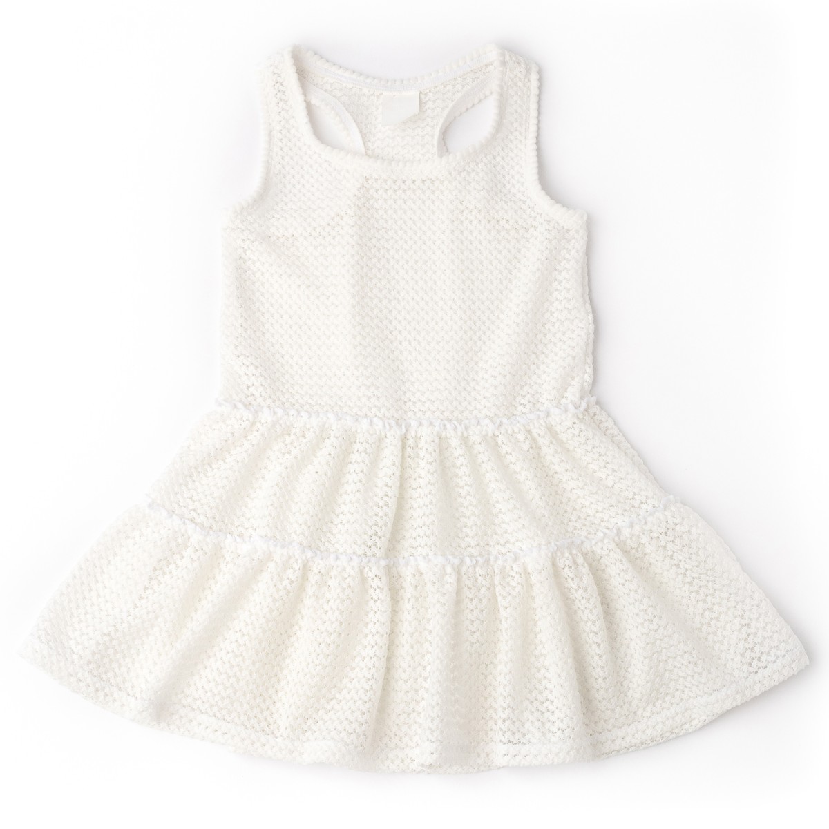 Crochet Tank Dress | White