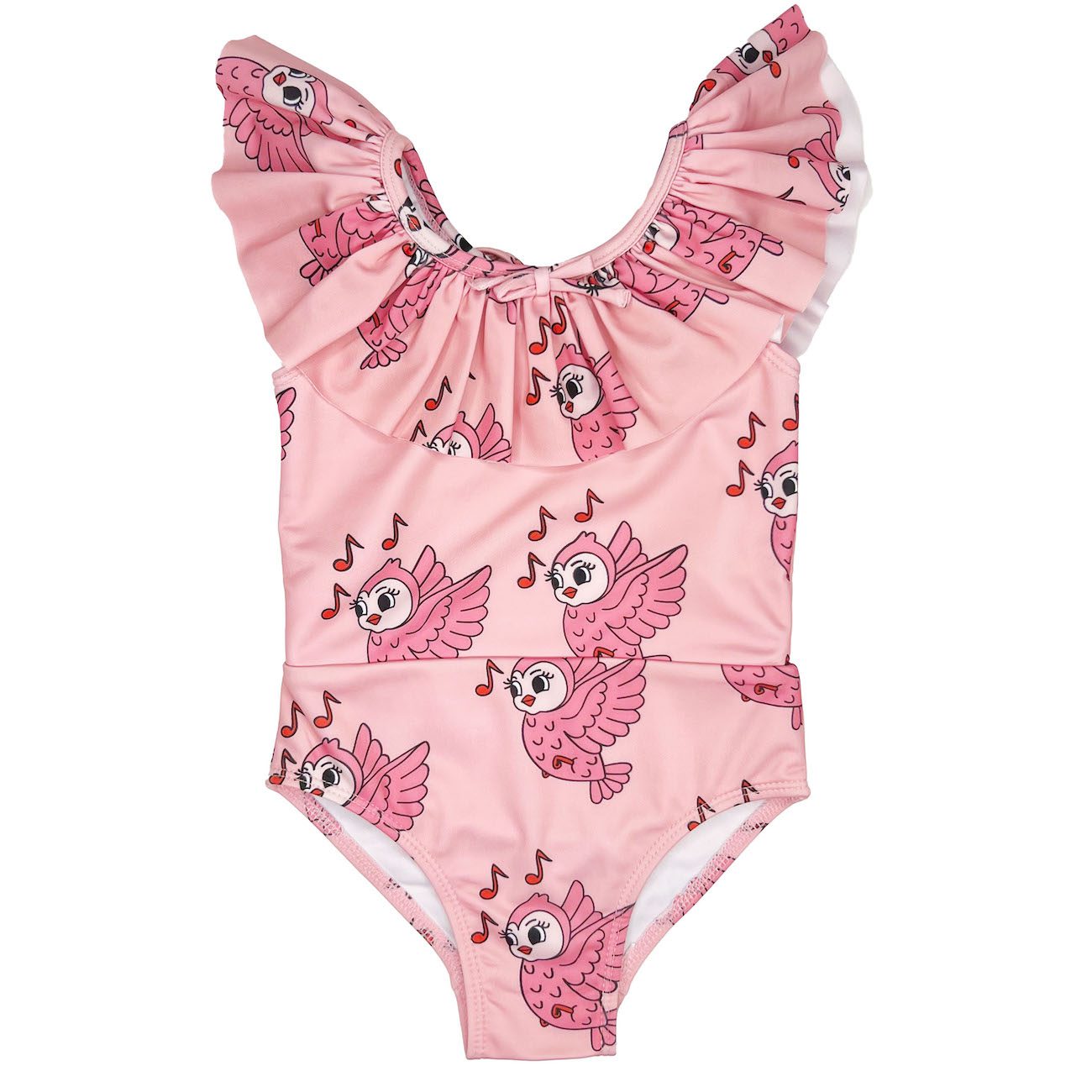 Ruffle Collar Swimsuit | Songbird Pink
