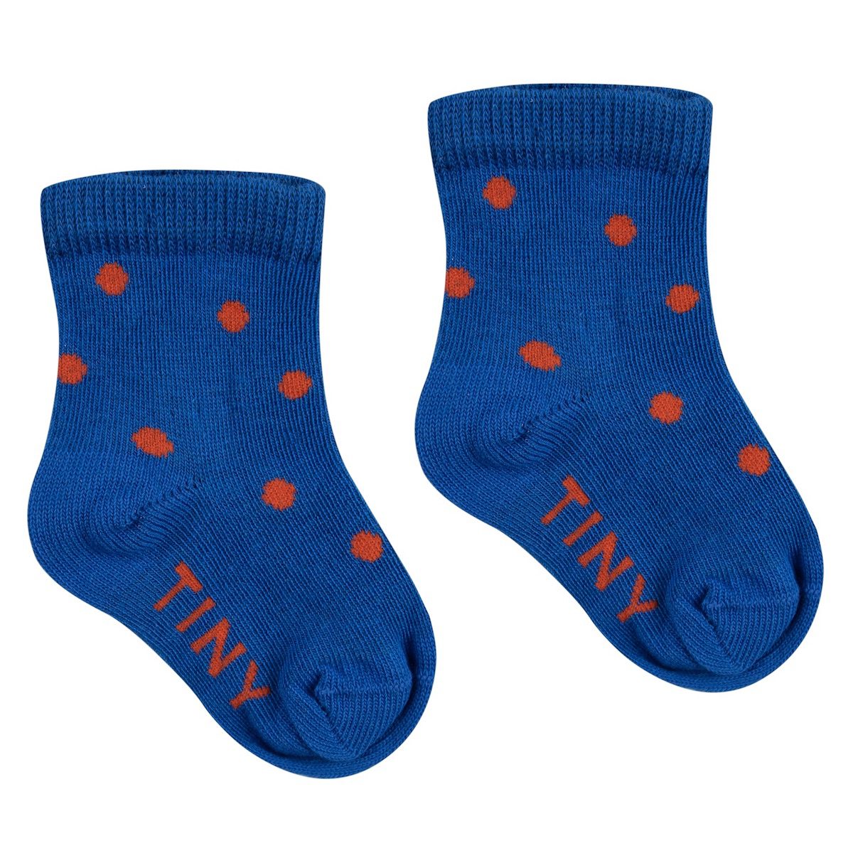 Dots Quarter Socks | Ultramarine / Summer Red Dots