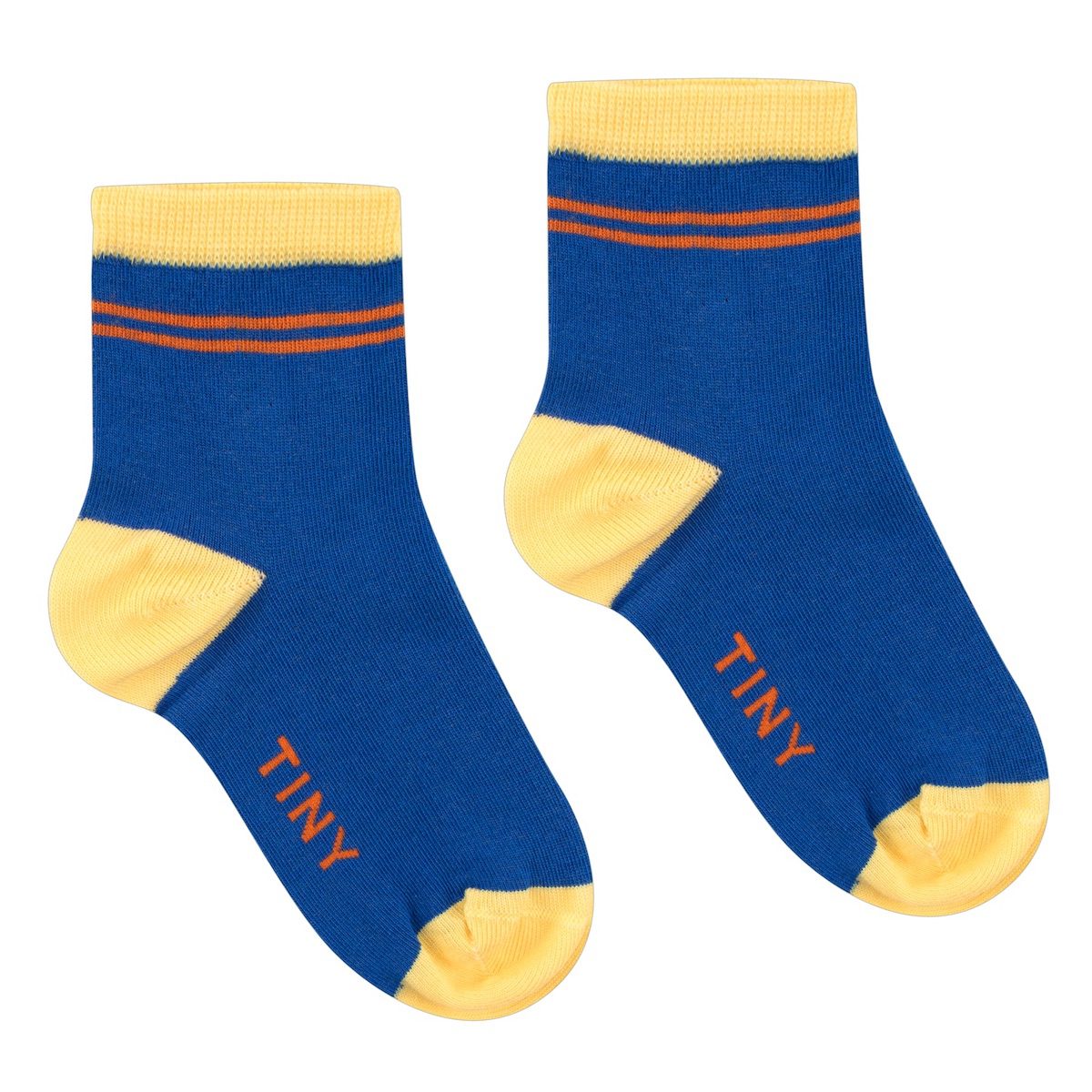 Thin Stripes Quarter Socks | Ultramarine