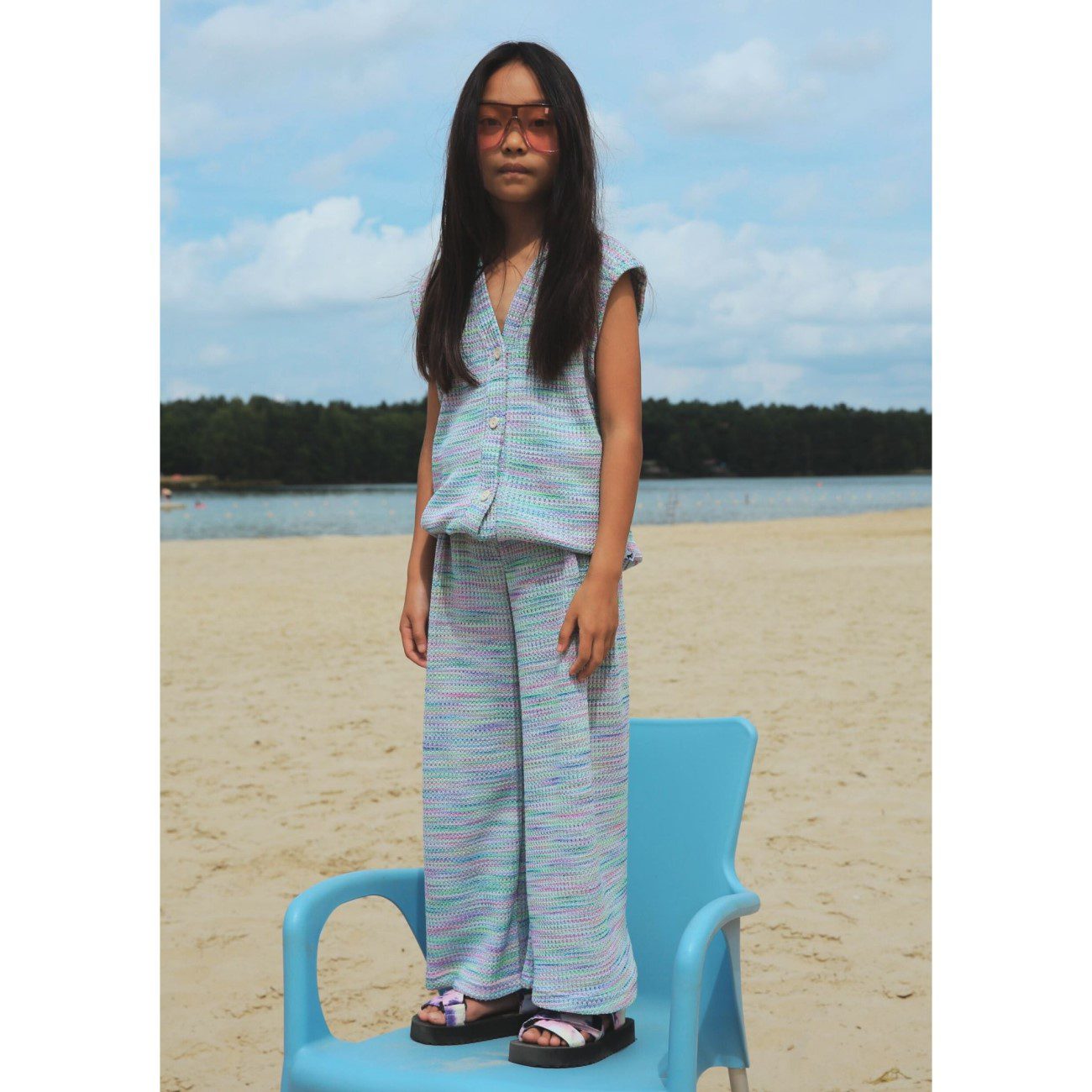 Candy Crochet Gilet & Wide Pant