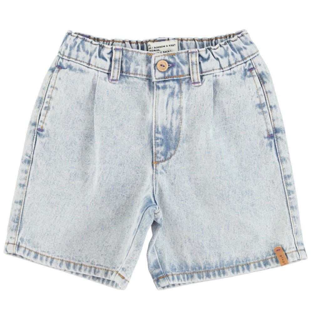 Boy Shorts | Washed Blue Denim