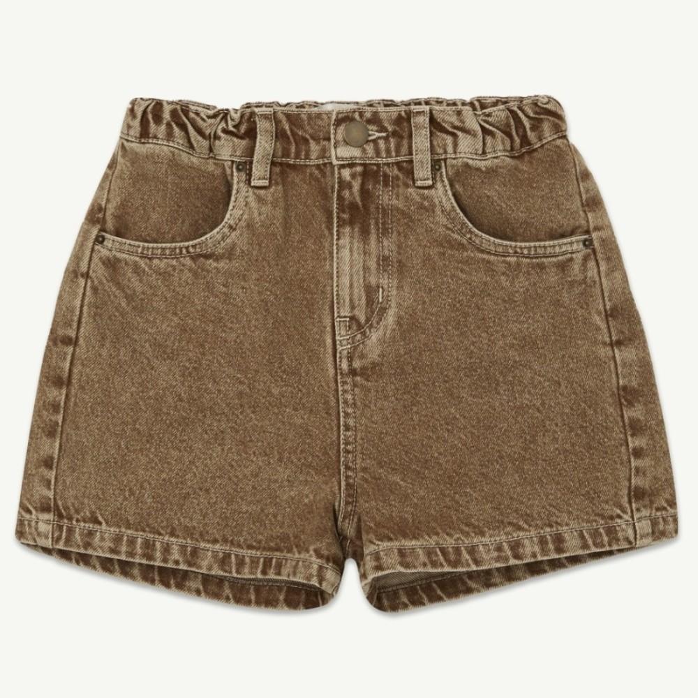 Denim Short | Camel Stonewashed