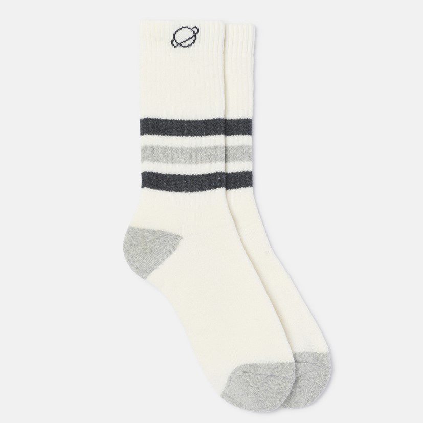 Stripe Melange Socks | Dark Grey/Melange