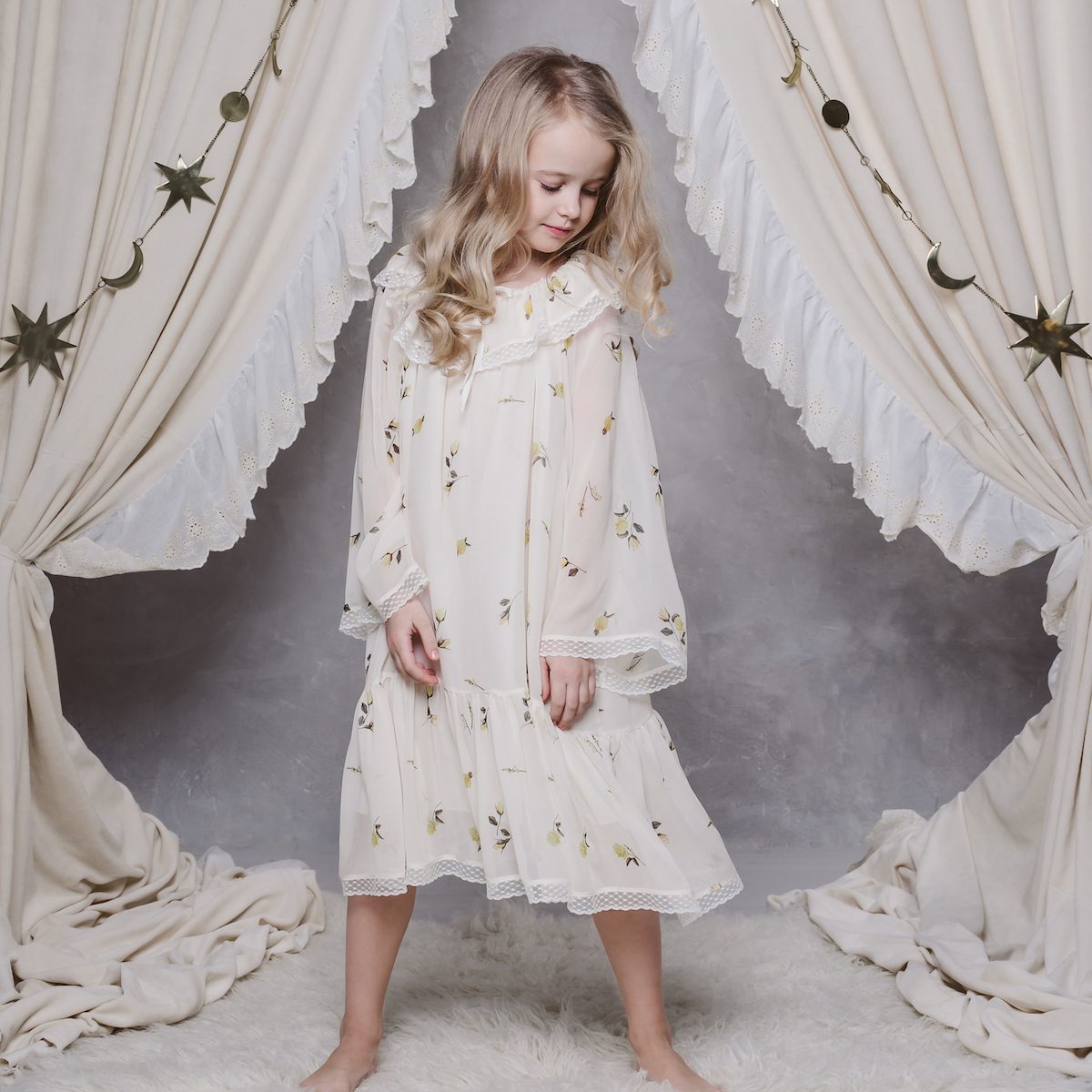 Sandra Tulle Nightdress| Ivory