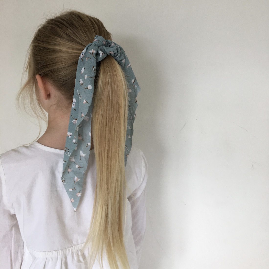 Scarf Scrunchie Floral Green