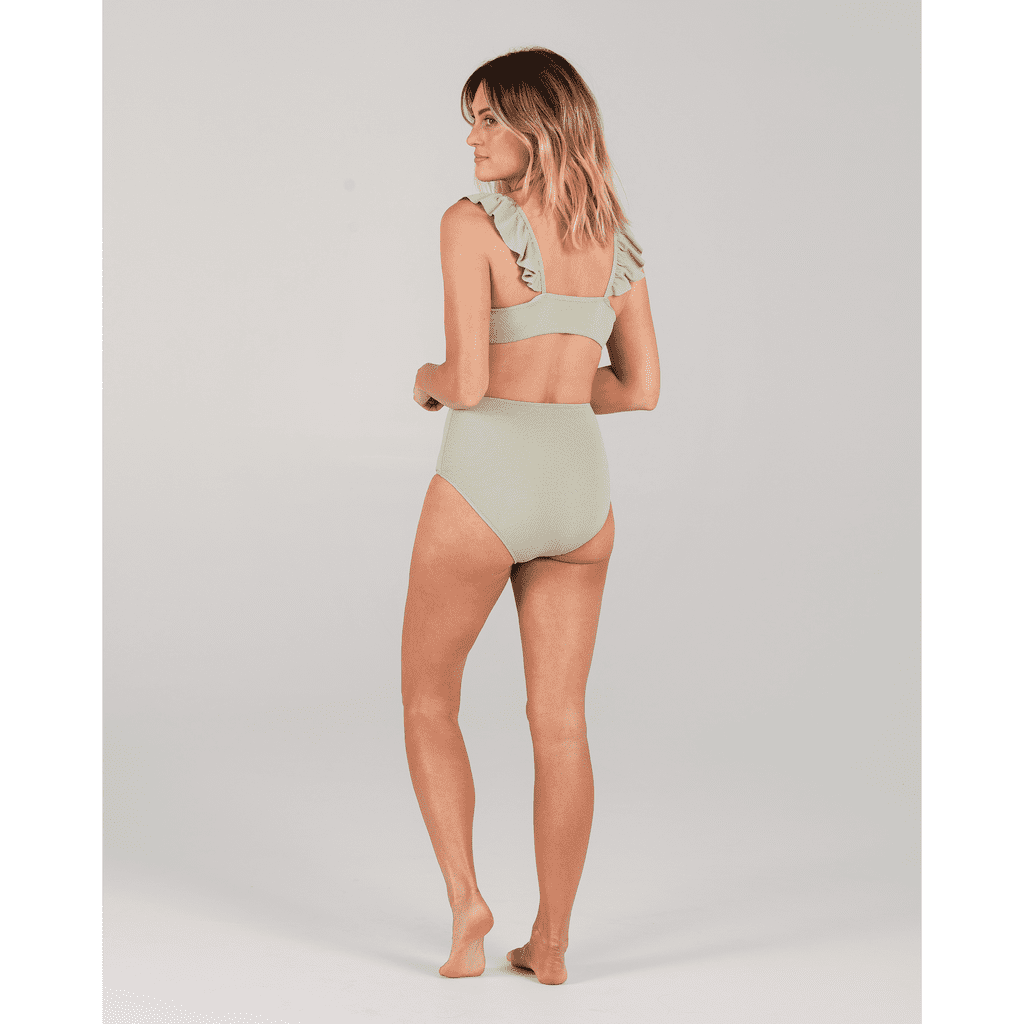 Seafoam Pique High-waisted Bottom & Top
