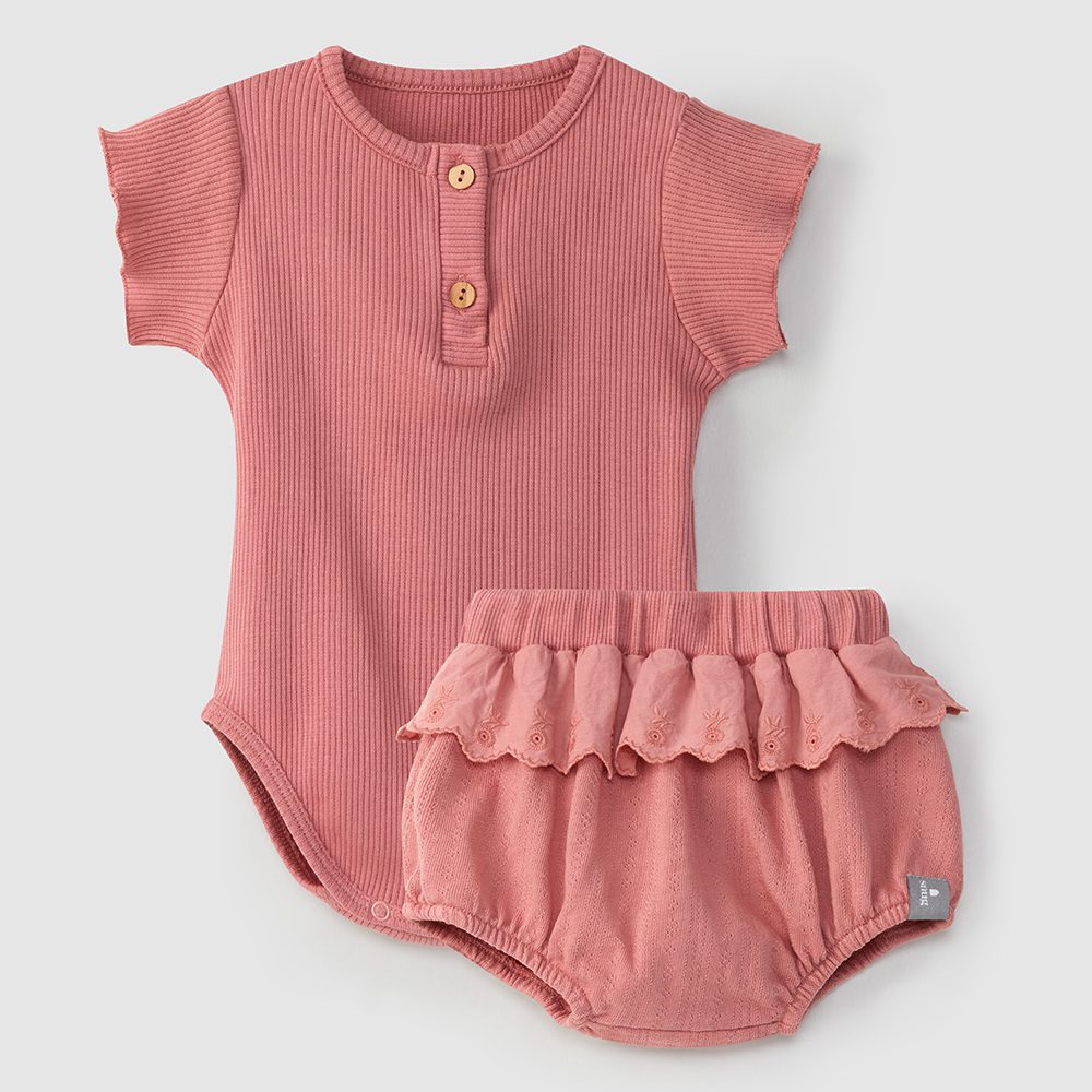 Set Bloomer & Ajour Bodysuit | Rosa
