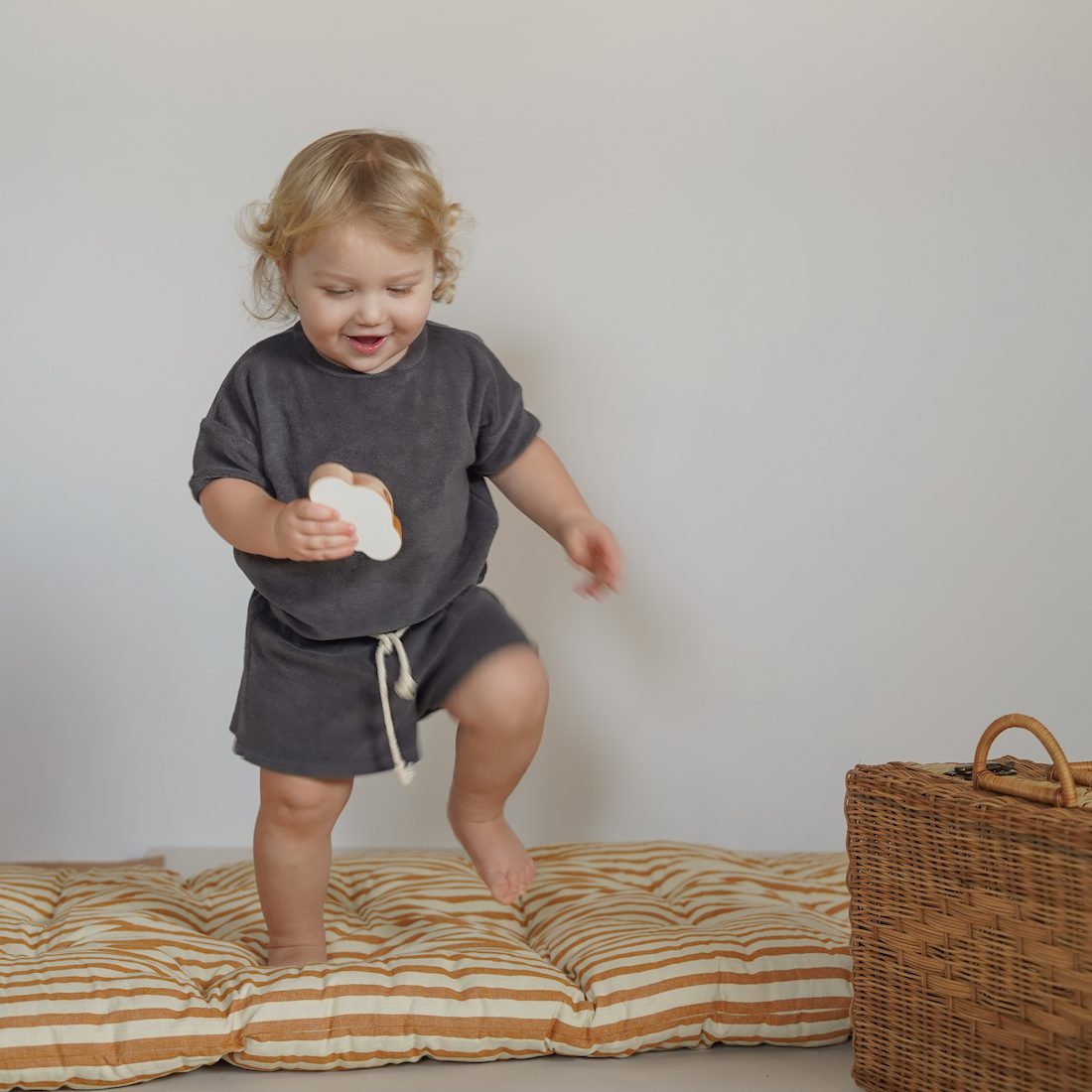 Shadow Terry Oversized T-Shirt & Terry Rope Shorts