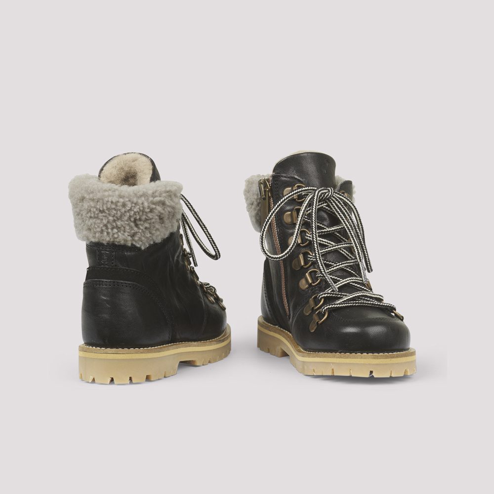 Shearling Winter Boot Black