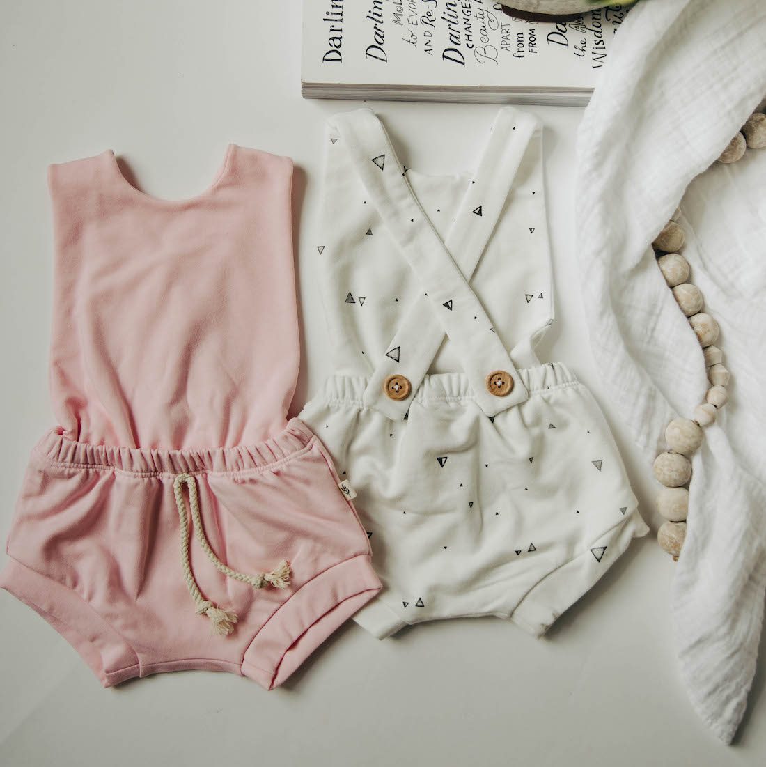 Shortie Romper | Triangles