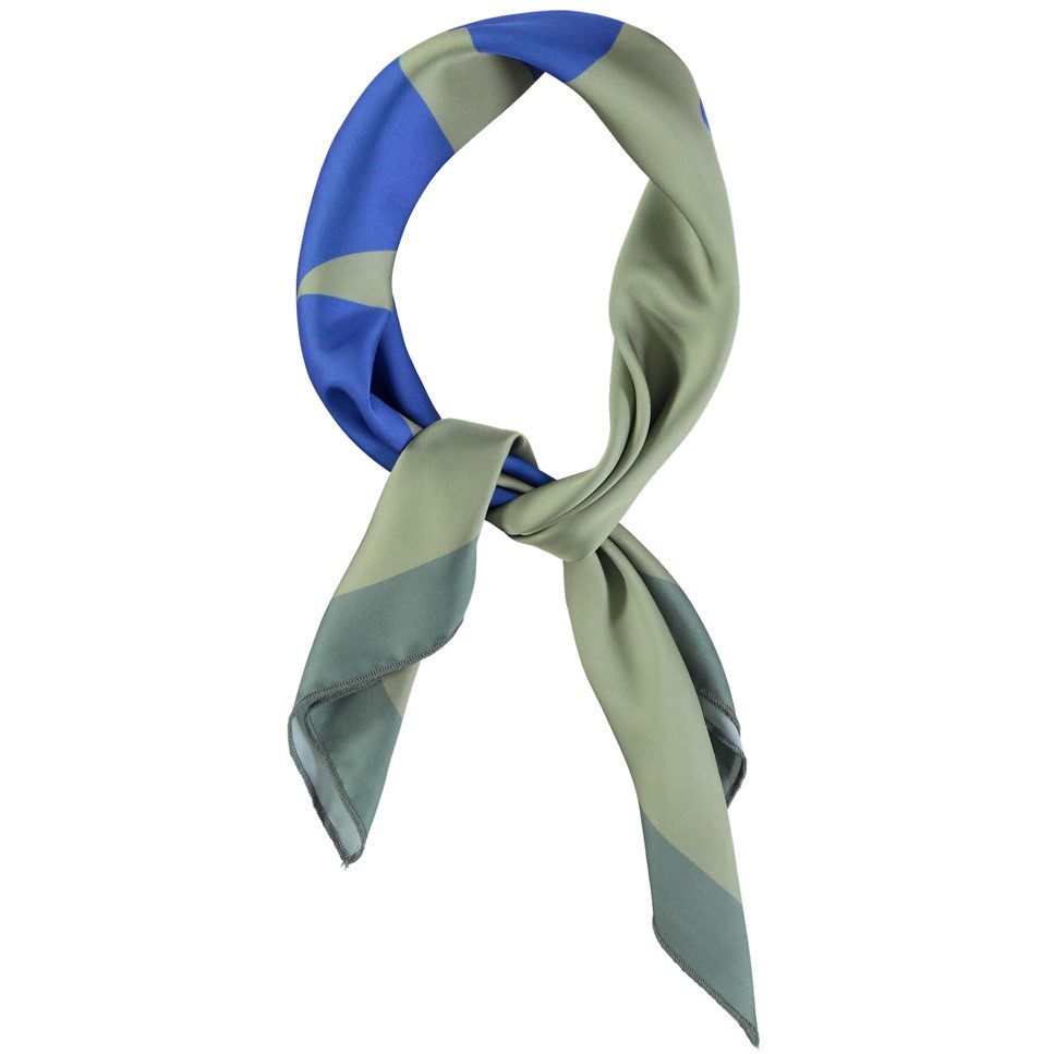 Silky Bandana/Scarf | Green W/ 