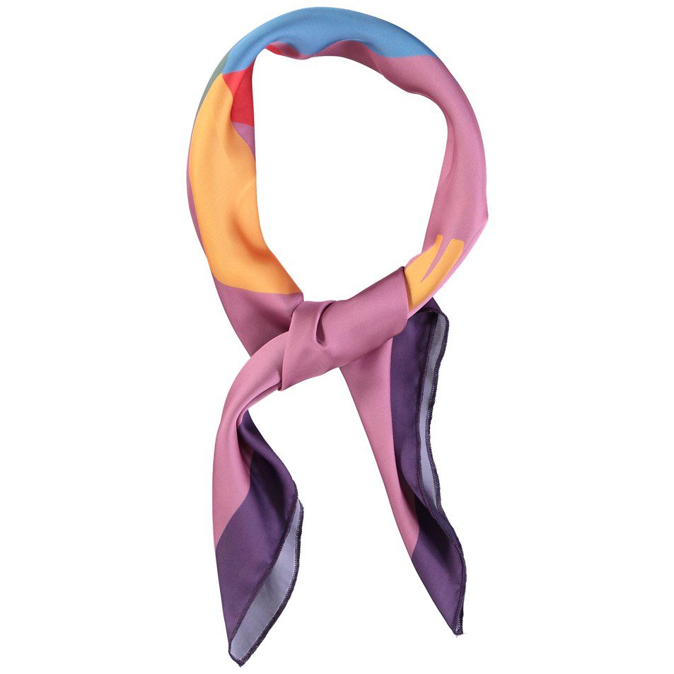 Silky Bandana/Scarf | Purple W/ 
