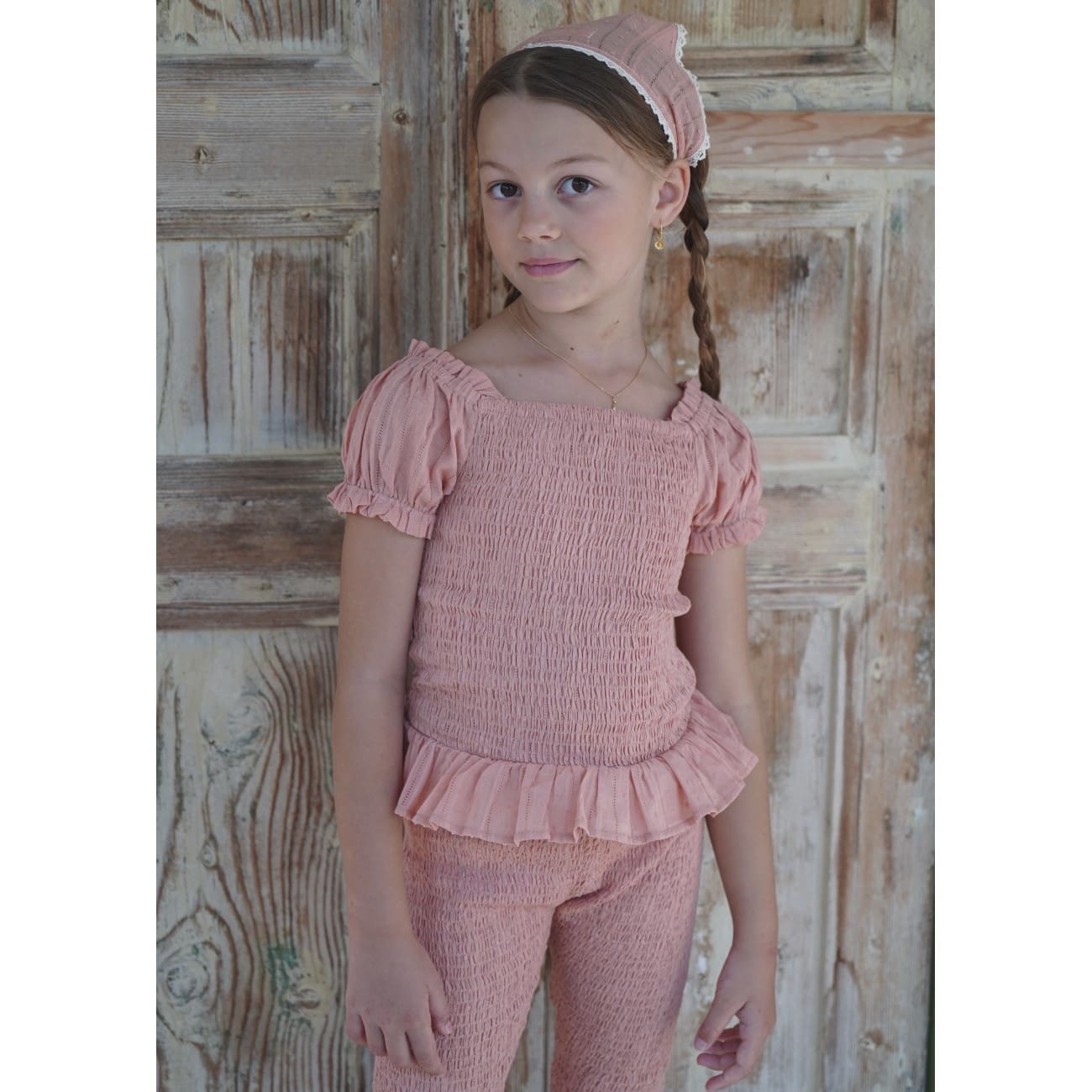 Sirene Blouse & Zadie Pant | Antique Coral Broderie